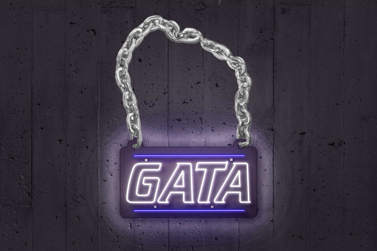 Georgia Southern GATA Chain | Wearable LED Neon Sign | Power Bank Powered with Dimmer | Officially Licensed - Sky Lotz Custom Signs