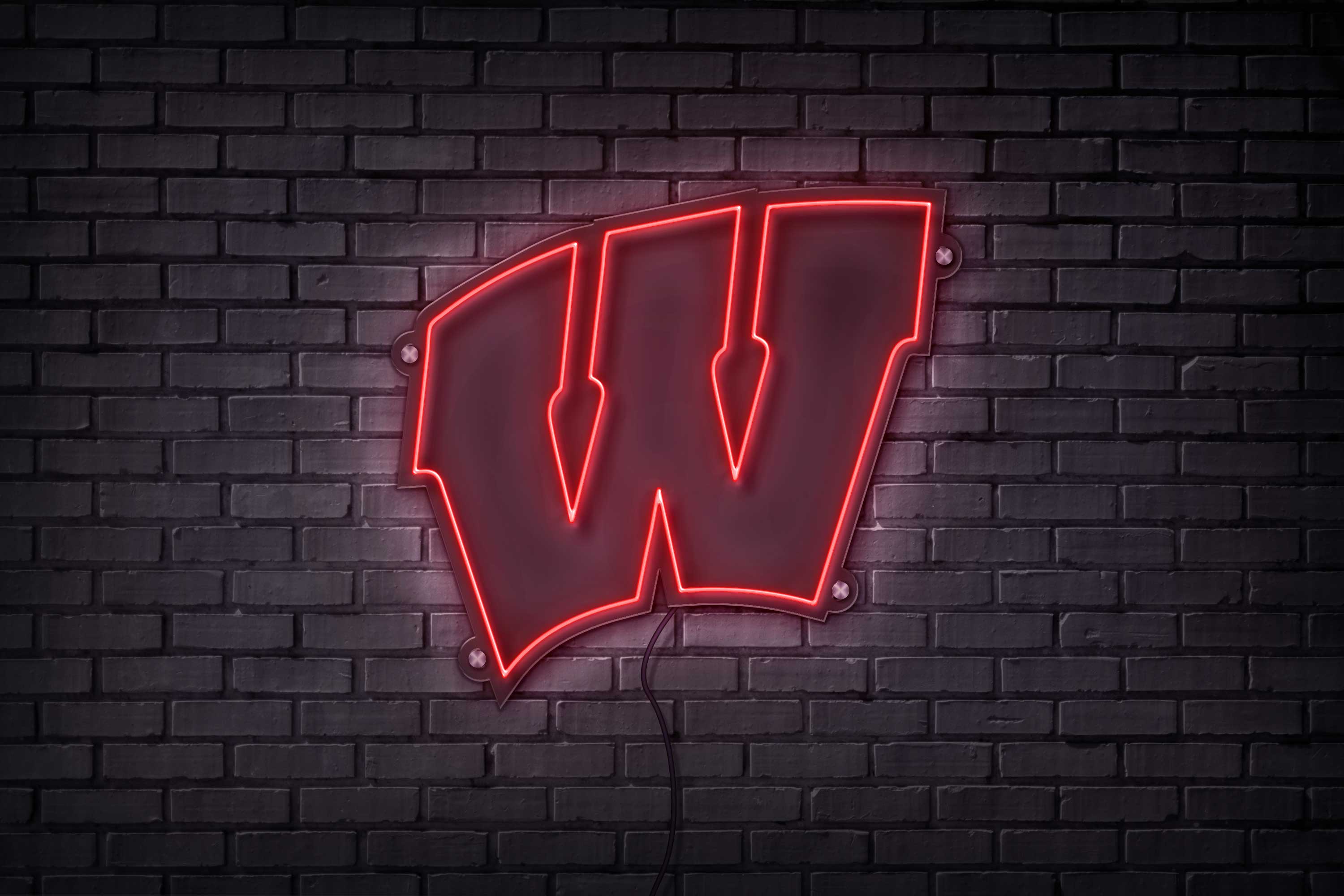 Wisconsin LED Neon Sign Large - Officially Licensed - Sky Lotz Custom Signs