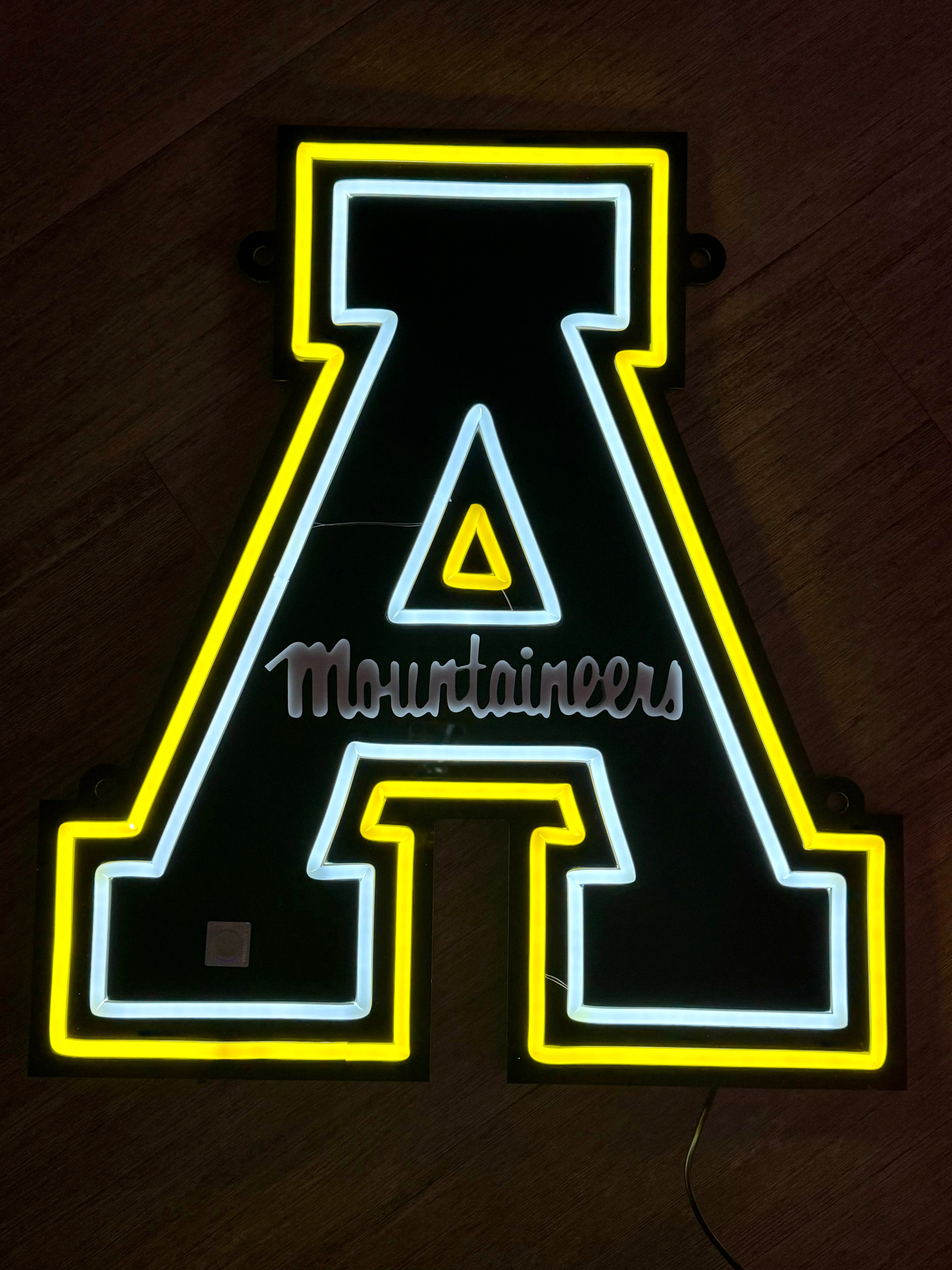 App State Block A LED Neon Sign Large [23x20] - Officially Licensed - Sky Lotz Custom Signs