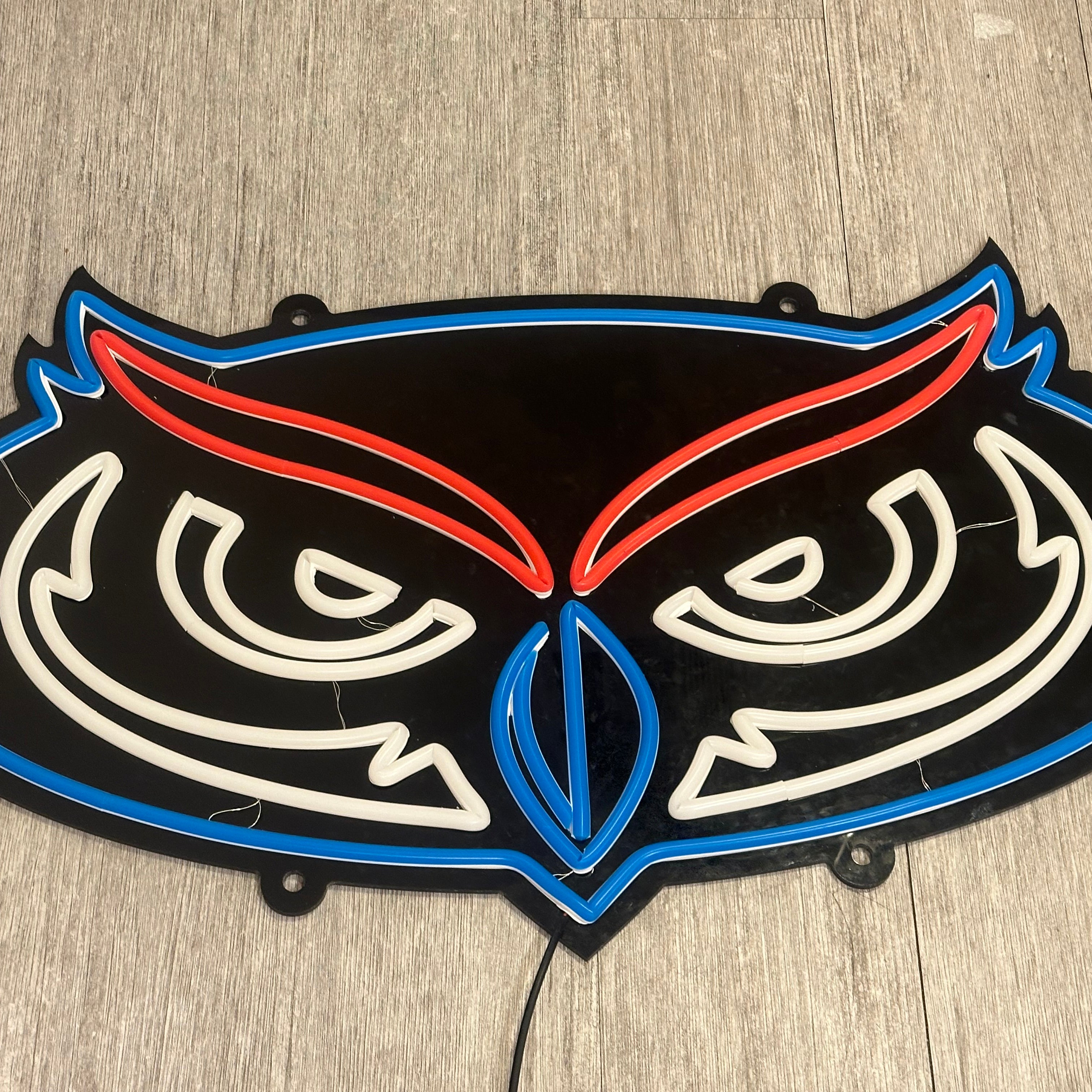 Florida Atlantic Owl LED Neon Sign Large [28x18] - Officially Licensed - Sky Lotz Custom Signs