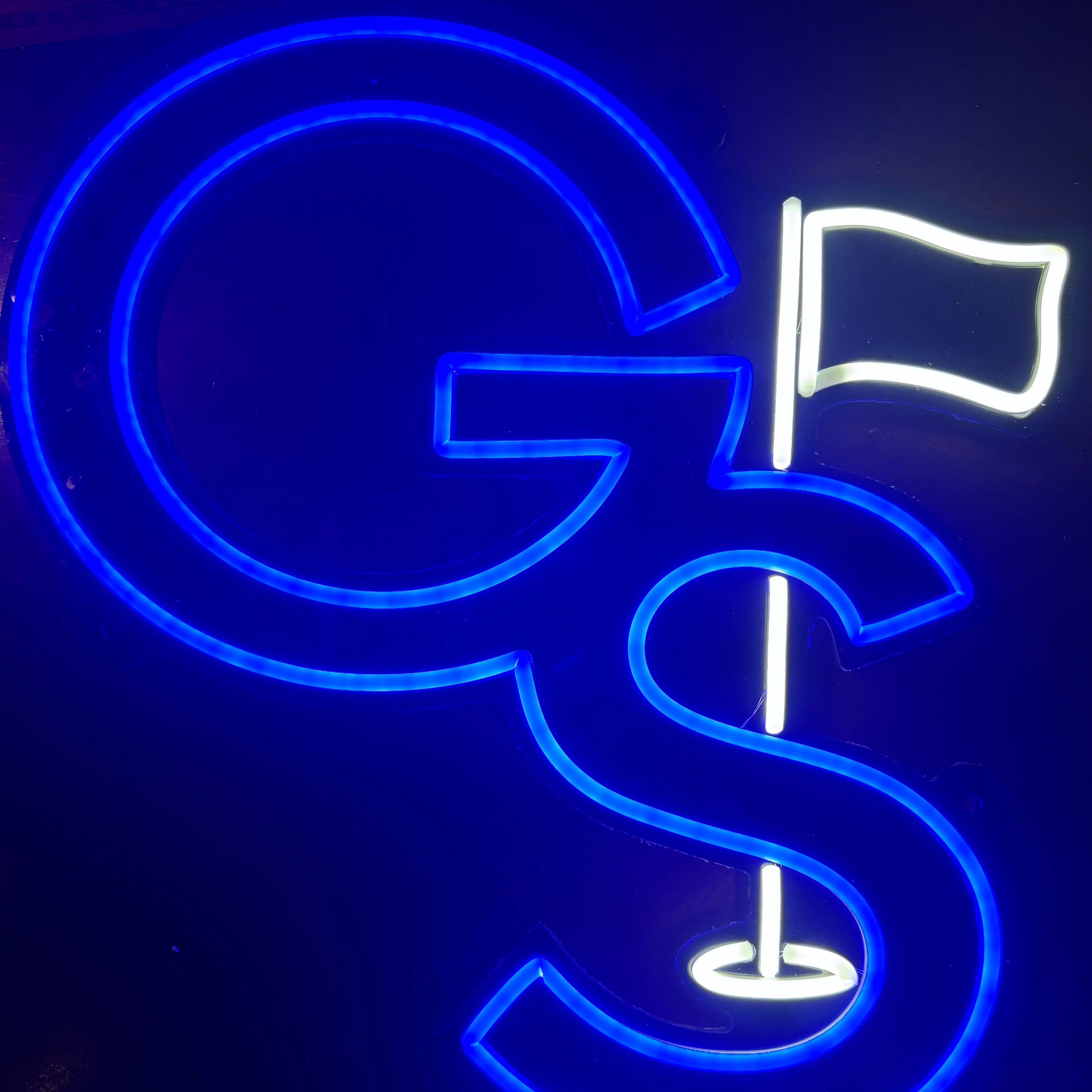 Georgia Southern Modern GS Golf LED Neon Sign Large [22x23] - Officially Licensed - Sky Lotz Custom Signs