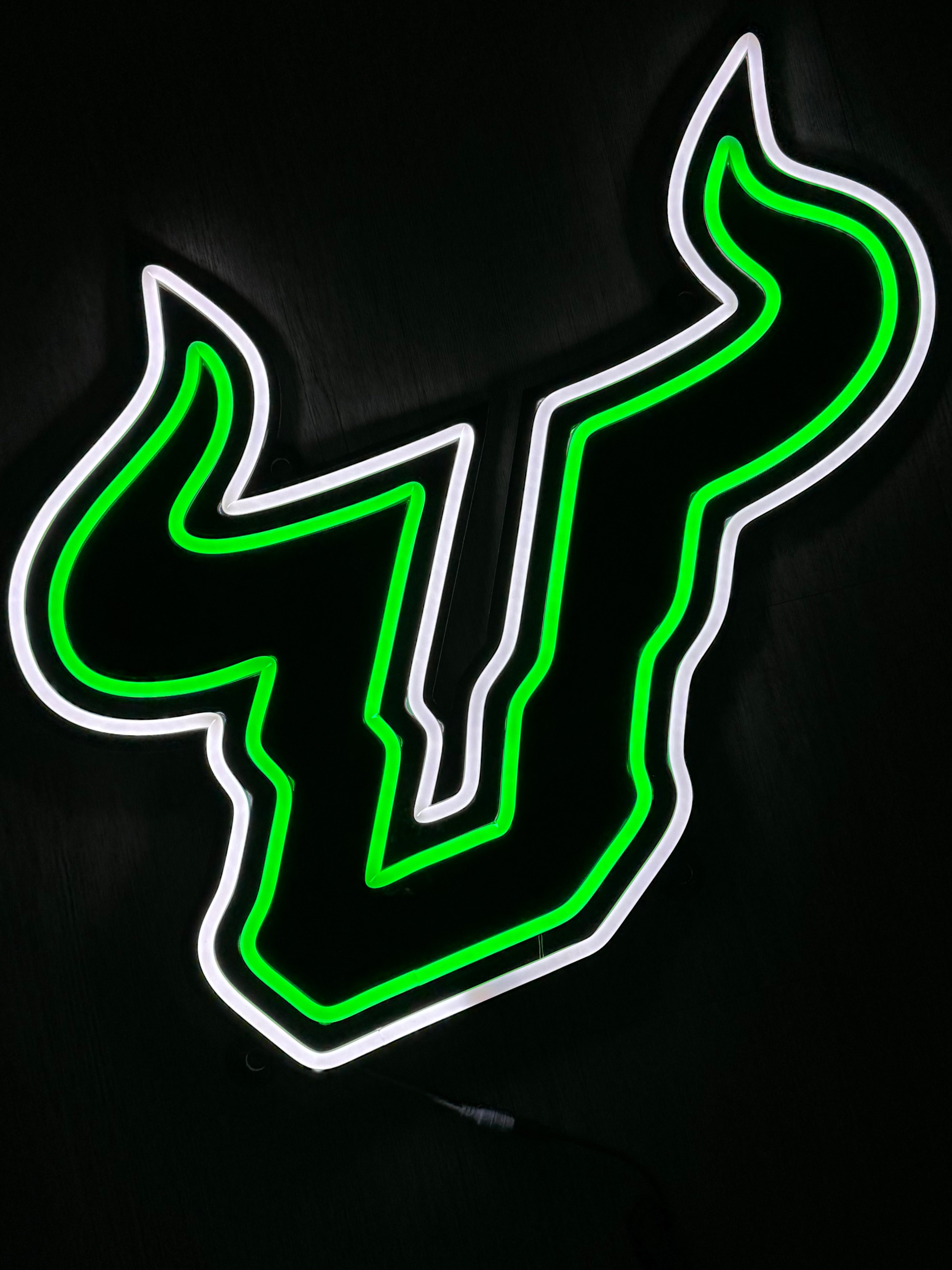 South Florida Bull LED Neon Sign Large [25x21] - Officially Licensed - Sky Lotz Custom Signs