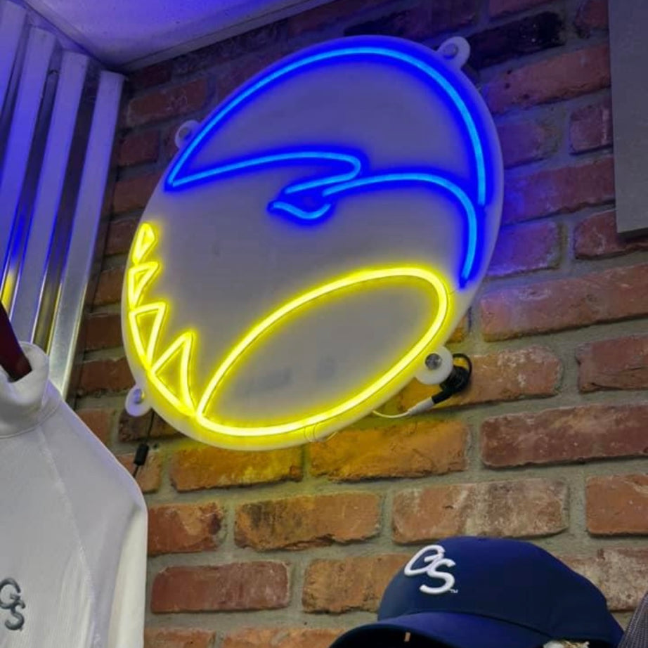 Georgia Southern Academic Eagle Head LED Neon Sign Large [24x24] - Officially Licensed - Sky Lotz Custom Signs