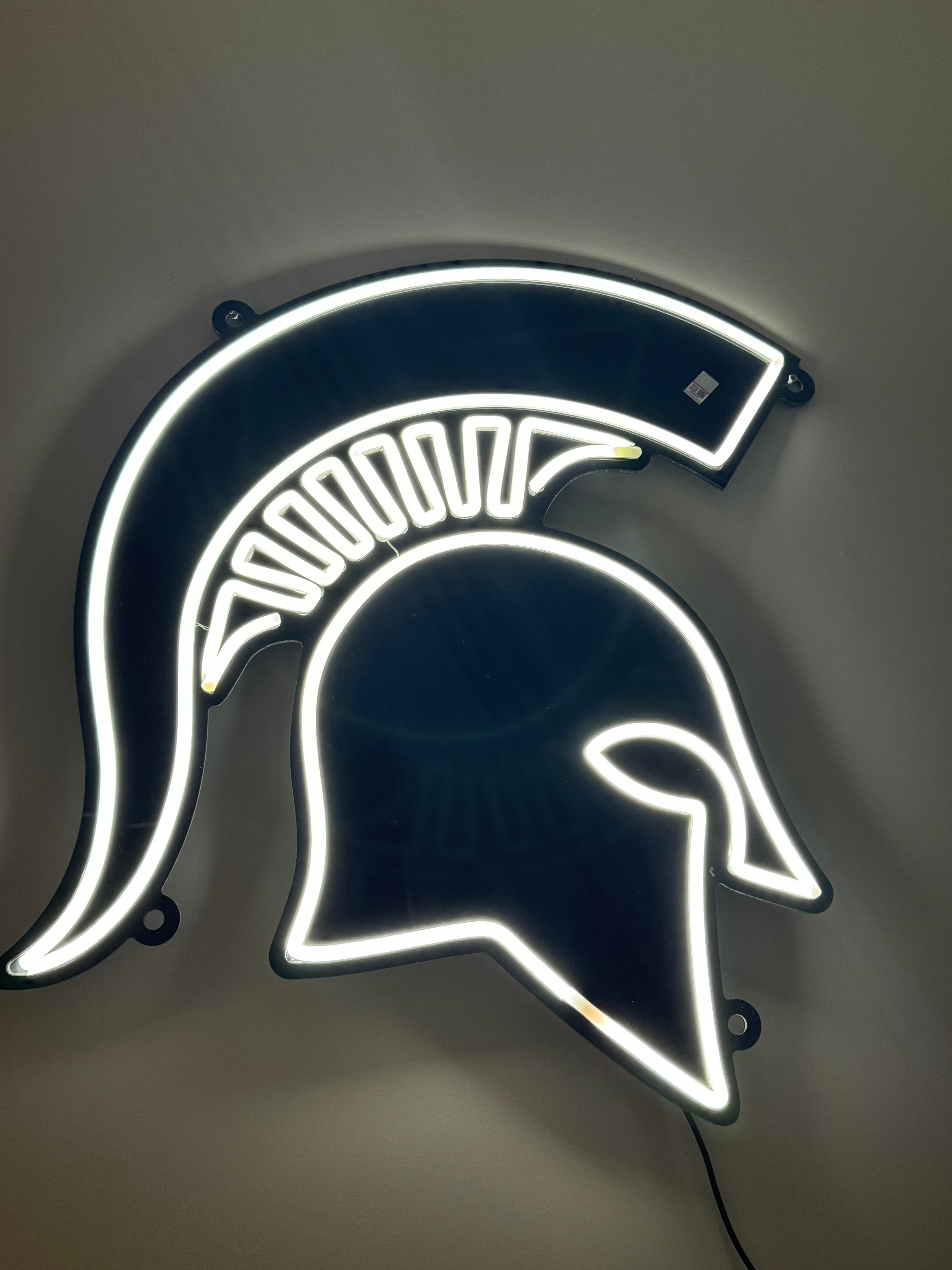 Michigan State Spartan Head LED Neon Sign Large [24x24] - Officially Licensed - Sky Lotz Custom Signs
