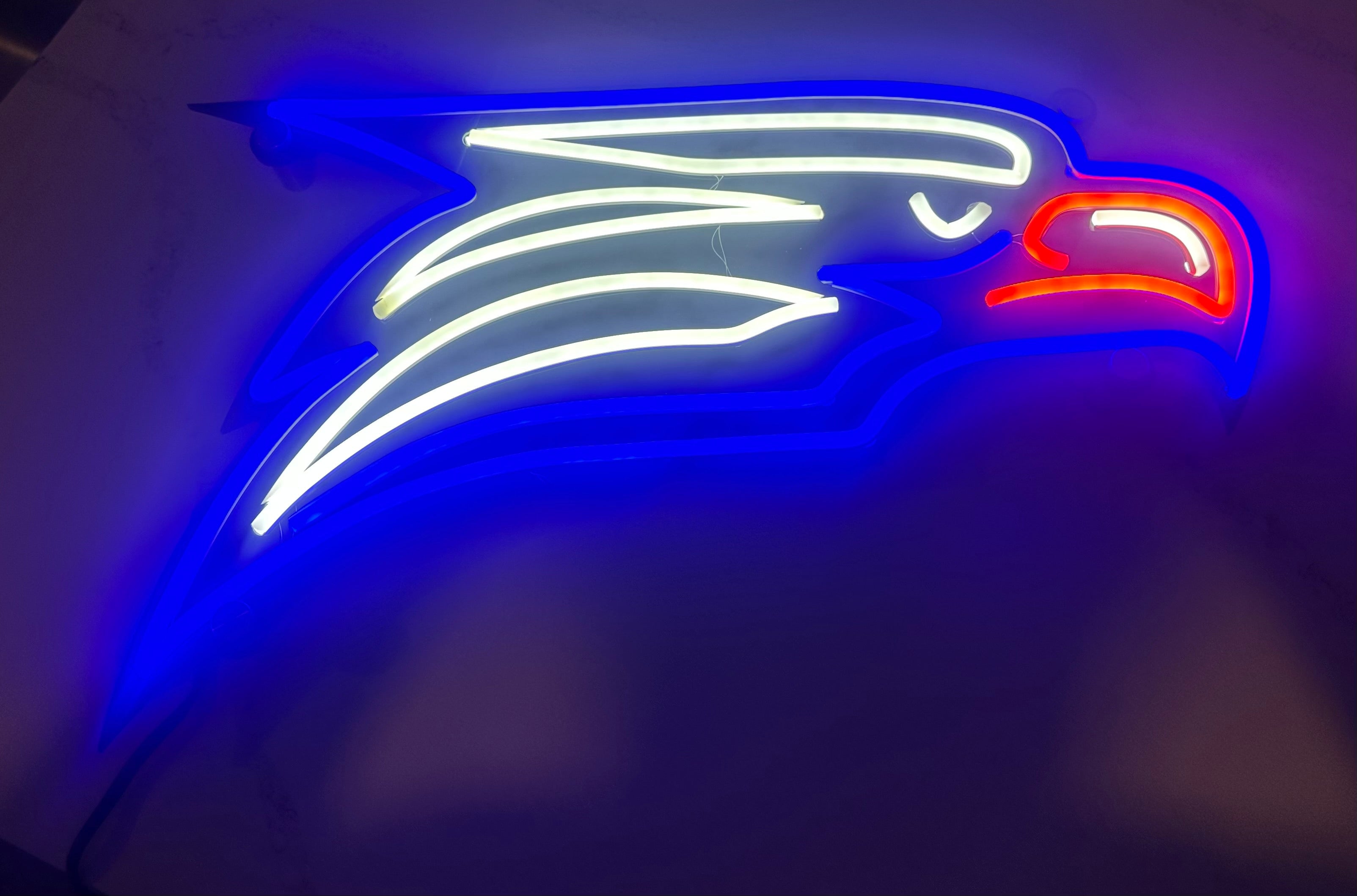 Georgia Southern Athletic Eagle Head LED Neon Sign Large [30x18] - Officially Licensed - Sky Lotz Custom Signs