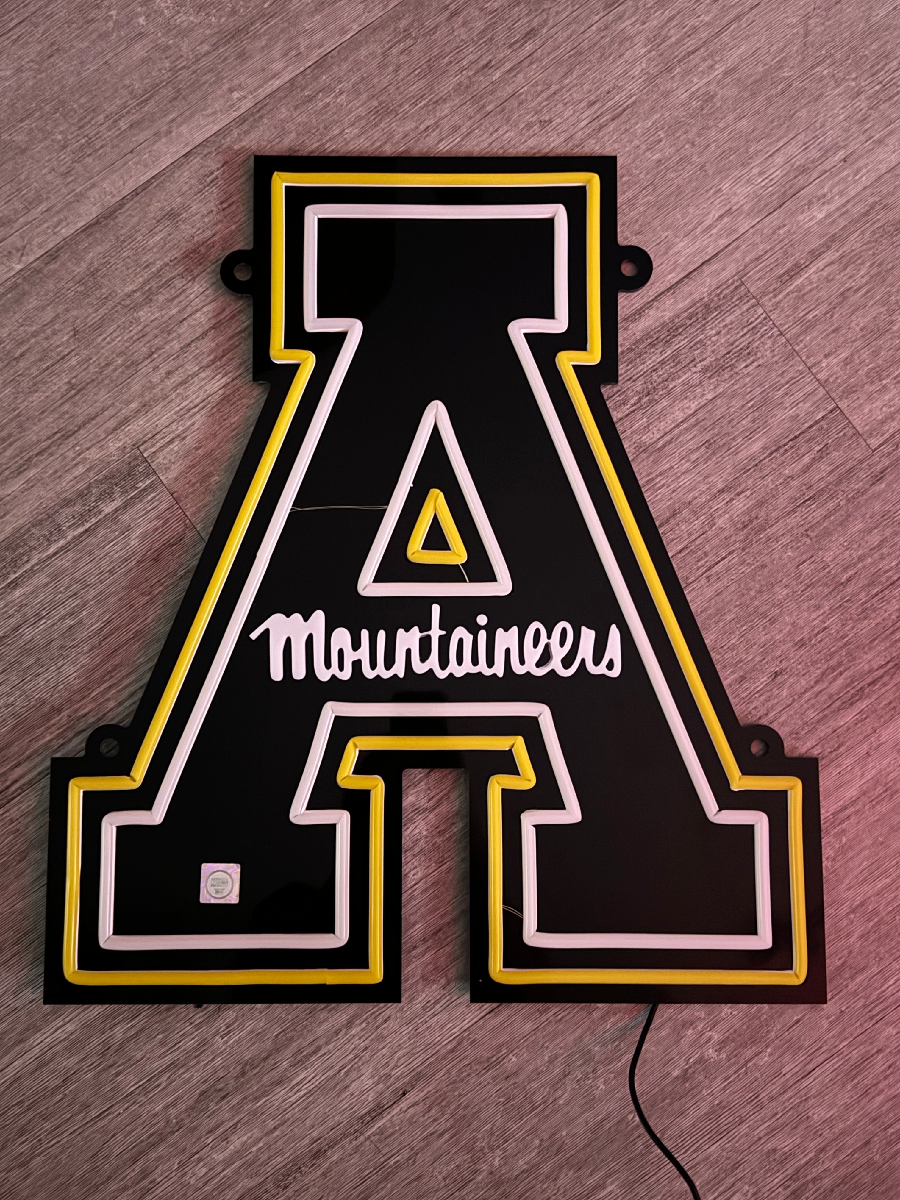 App State Block A LED Neon Sign Large [23x20] - Officially Licensed - Sky Lotz Custom Signs