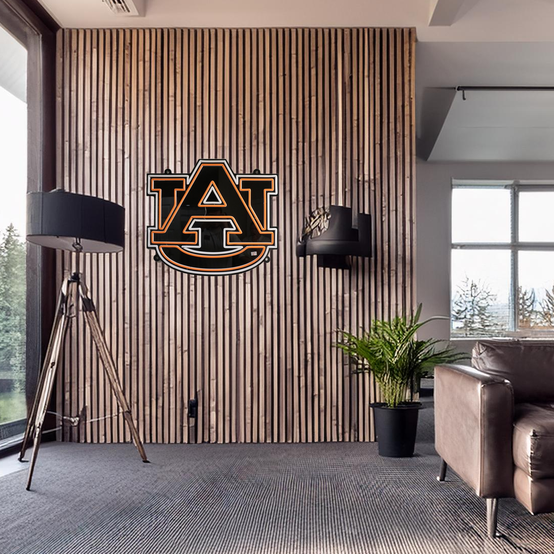 Auburn AU LED Neon Sign Large [21x24] - Officially Licensed - Sky Lotz Custom Signs