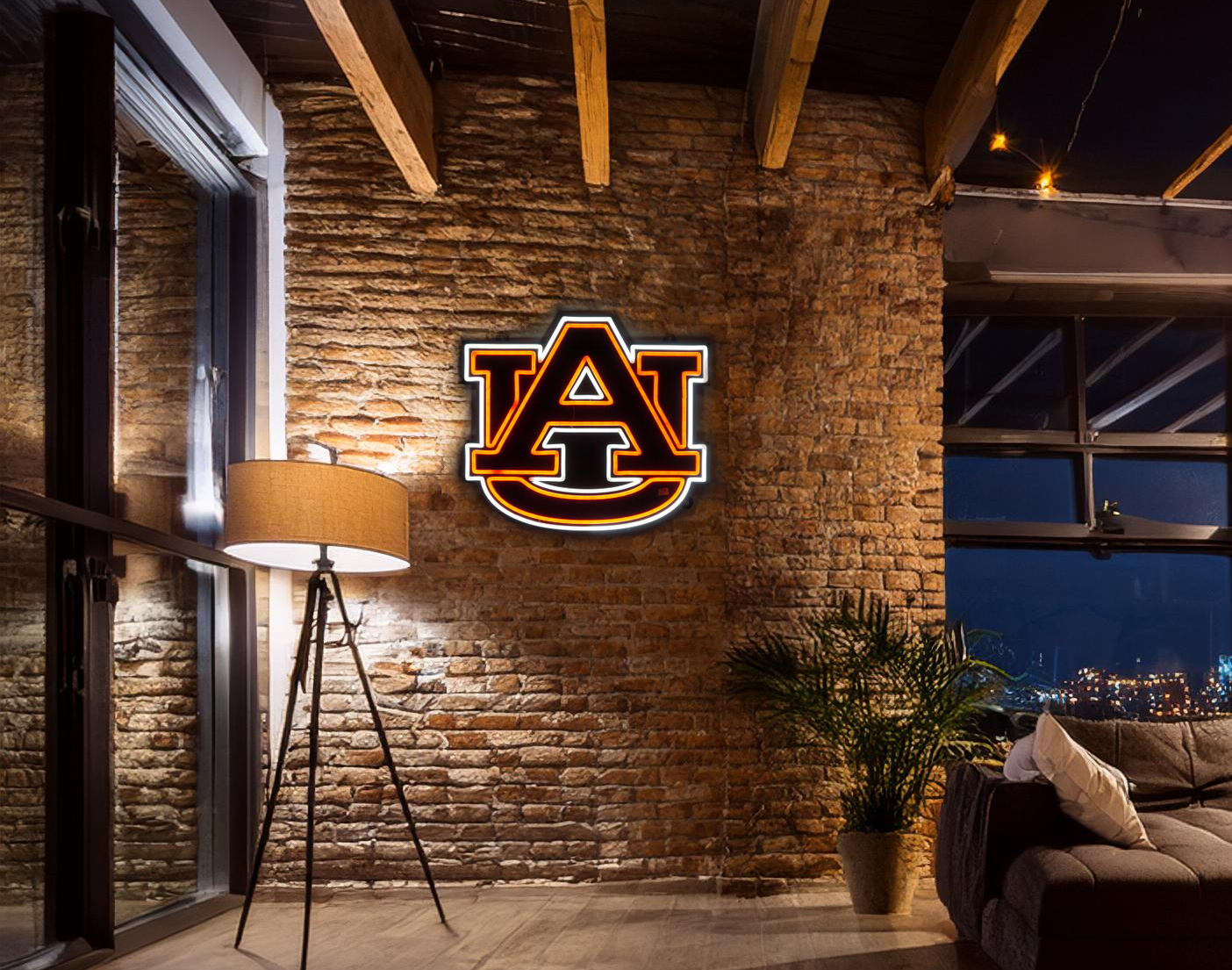 Auburn AU LED Neon Sign Large [21x24] - Officially Licensed - Sky Lotz Custom Signs