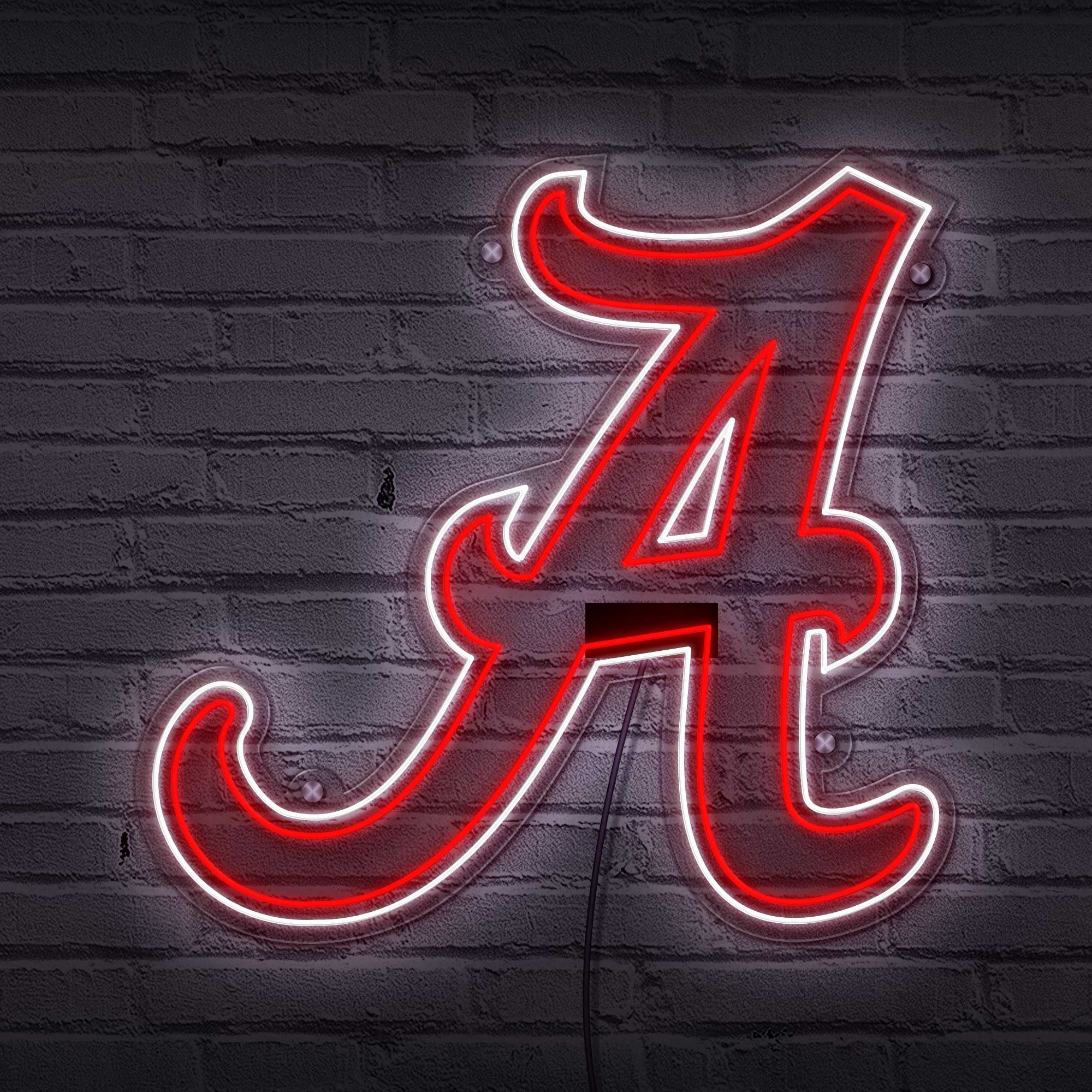 Alabama LED Neon Sign Large [24x23] - Officially Licensed - Sky Lotz Custom Signs