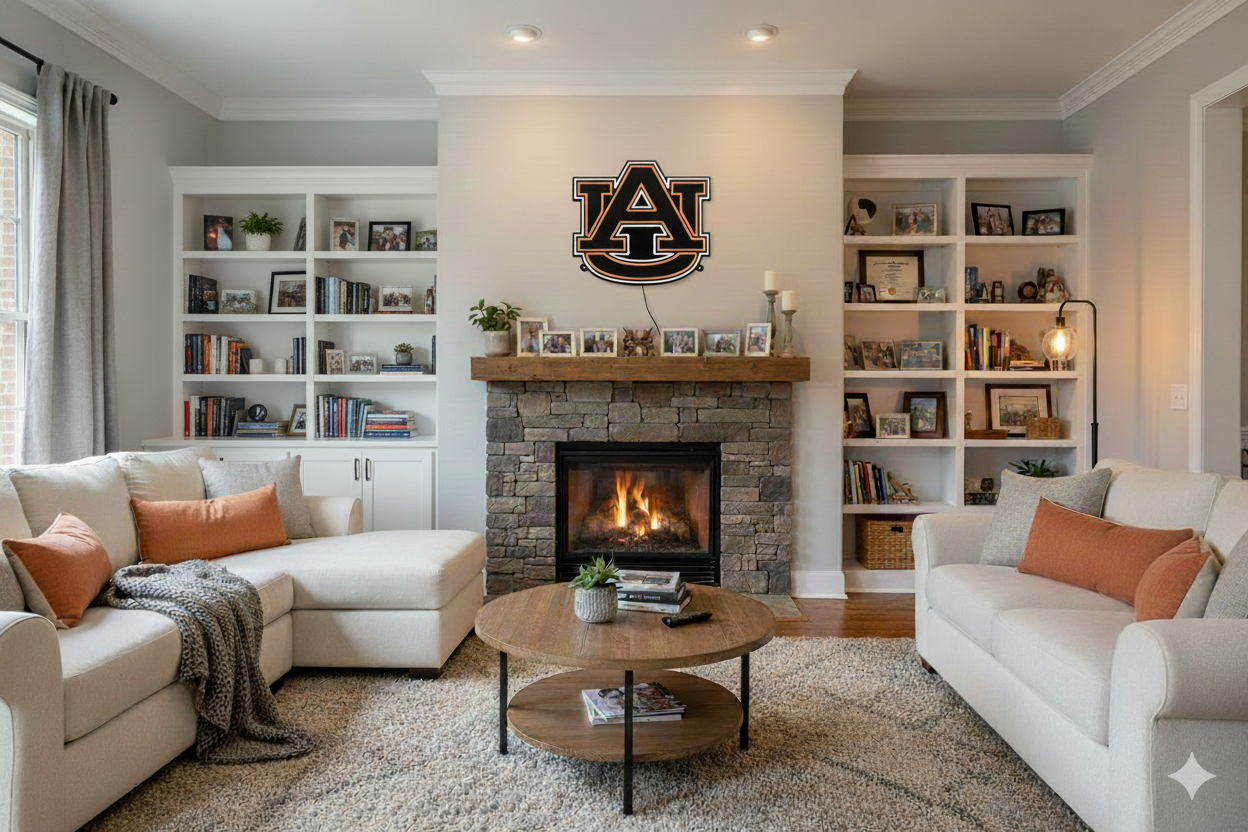 Auburn AU LED Neon Sign Large [21x24] - Officially Licensed