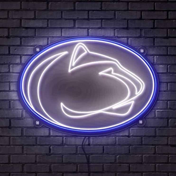 Penn State LED Neon Sign Large [23x23] - Officially Licensed