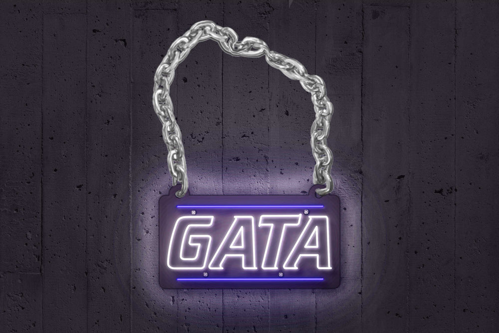 Georgia Southern GATA Chain | Wearable LED Neon Sign | Power Bank Powered with Dimmer | Officially Licensed - Sky Lotz Custom Signs