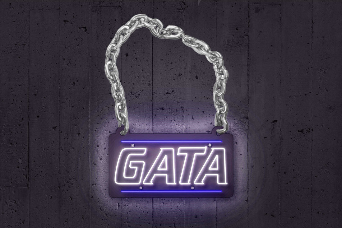 Georgia Southern GATA Chain | Wearable LED Neon Sign | Power Bank Powered with Dimmer | Officially Licensed - Sky Lotz Custom Signs