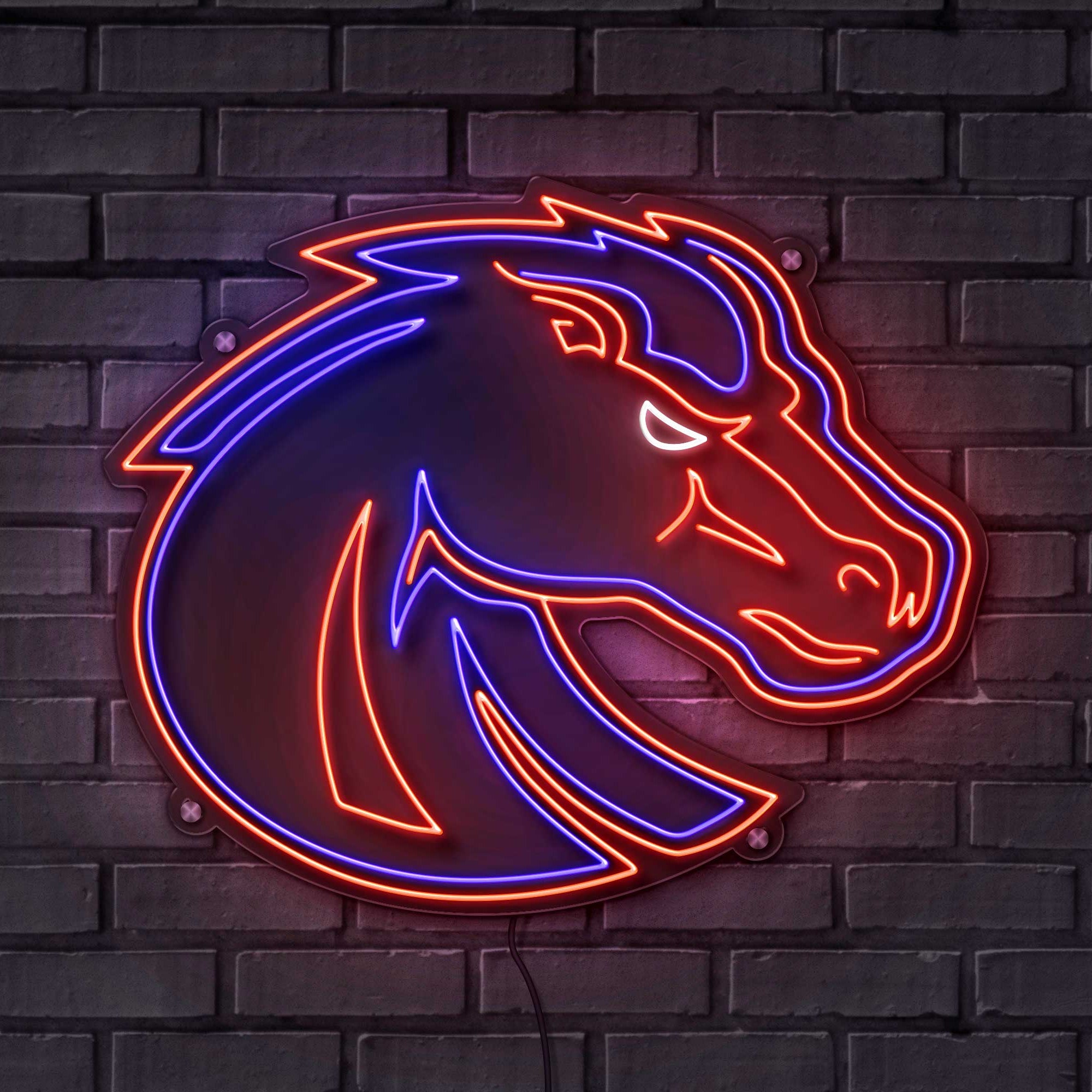 Boise State LED Neon Sign Large [24x24] - Officially Licensed