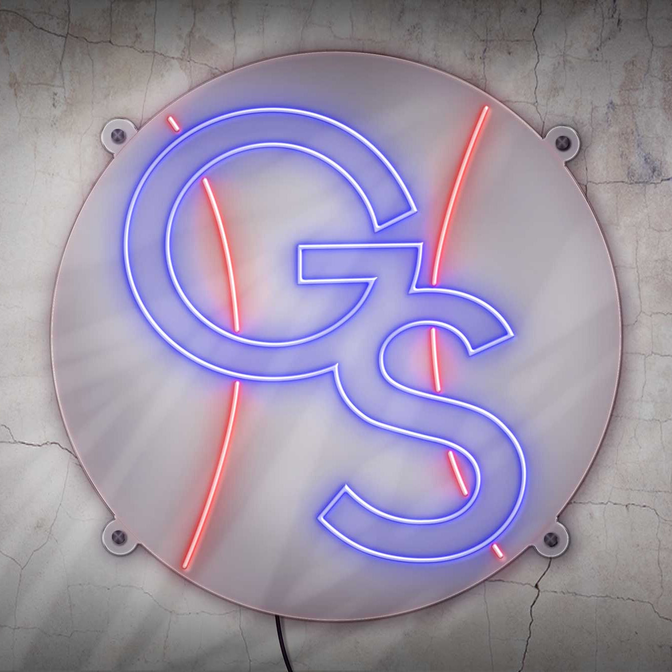 Georgia Southern Modern GS Baseball Premium LED Neon Sign Large [24x24] - Officially Licensed