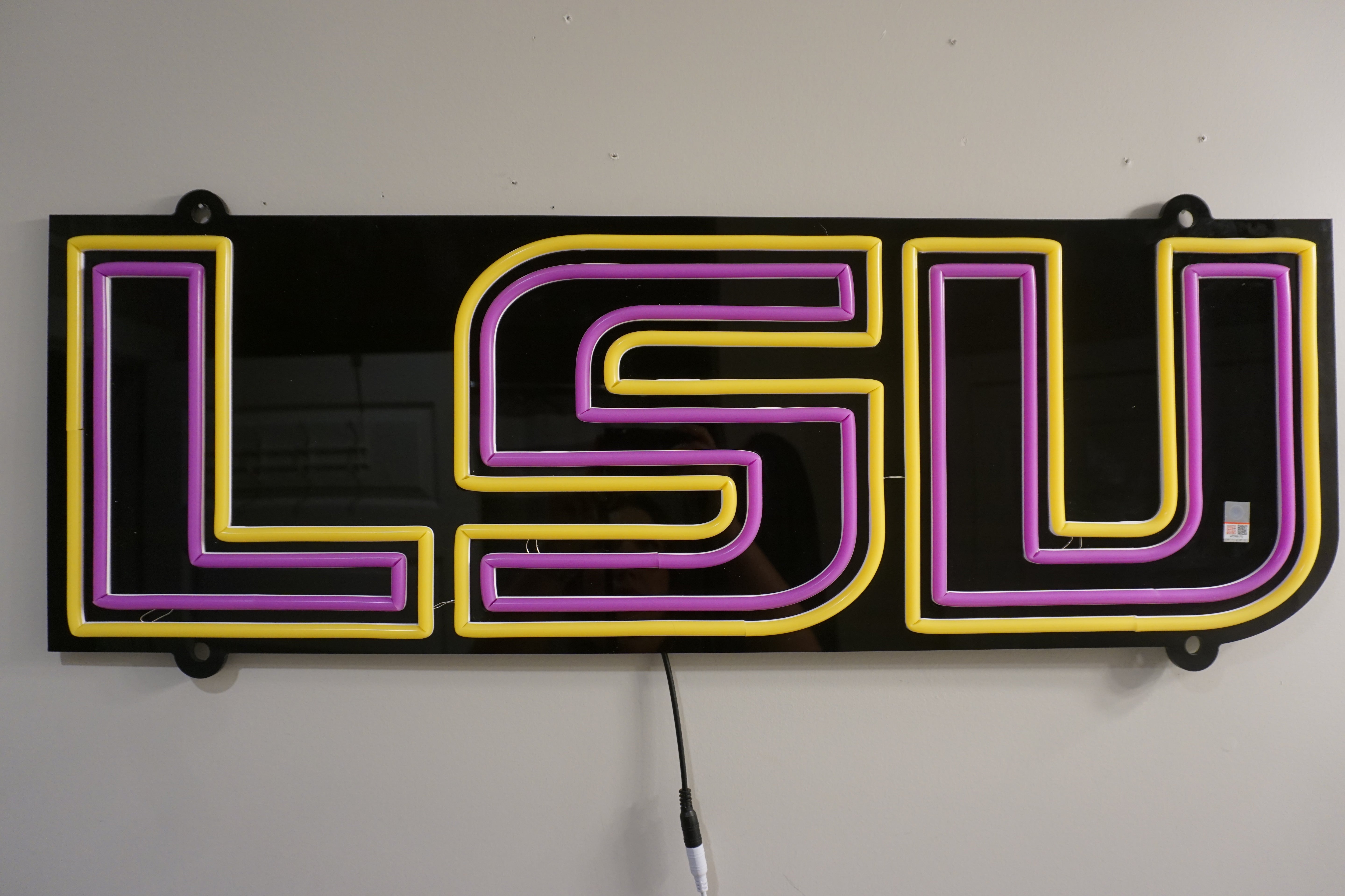 LSU LED Neon Sign Large [32x11] - Officially Licensed - Sky Lotz Custom Signs