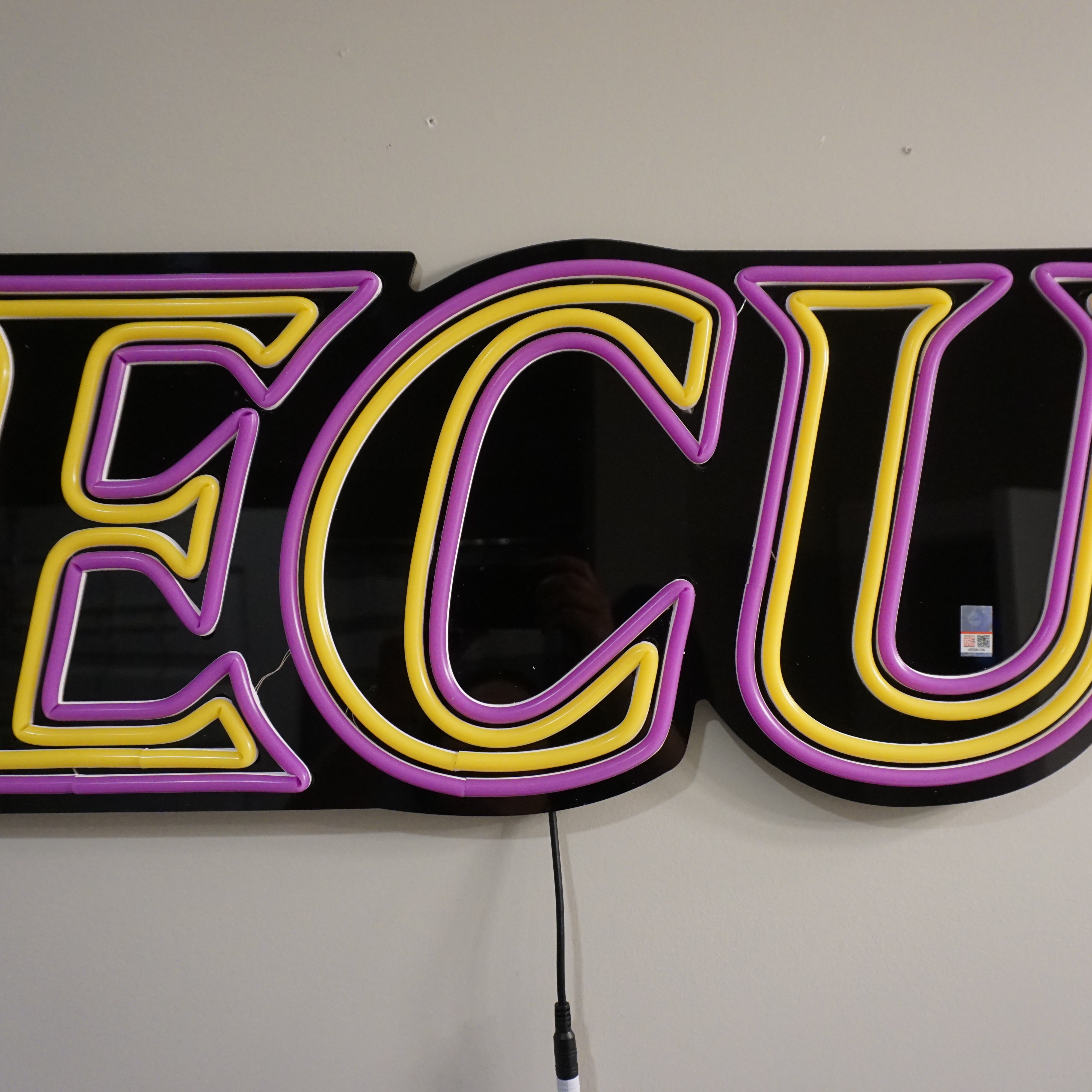 East Carolina LED Neon Sign Large [29 x 11] - Officially Licensed - Sky Lotz Custom Signs