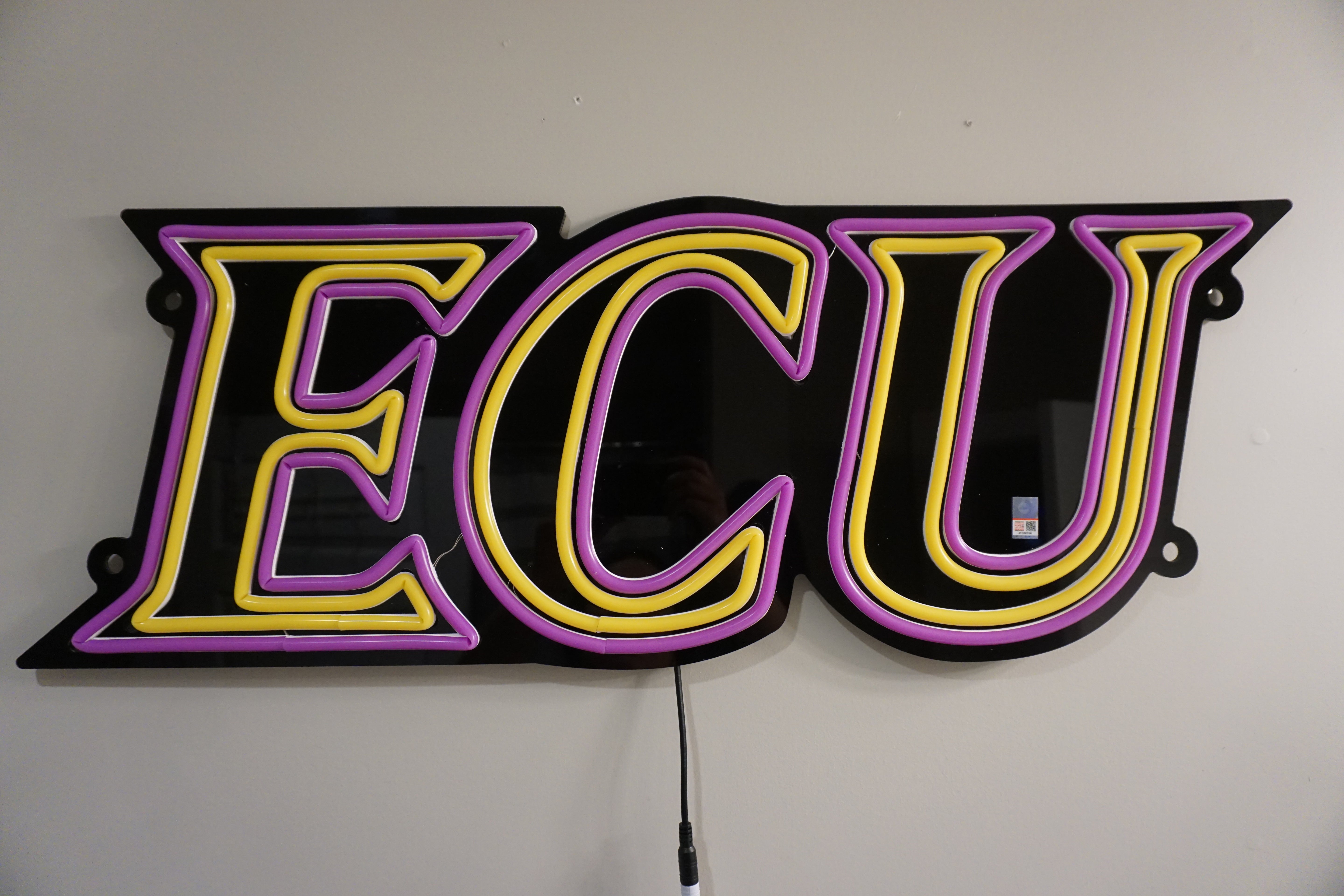 East Carolina LED Neon Sign Large [29 x 11] - Officially Licensed - Sky Lotz Custom Signs