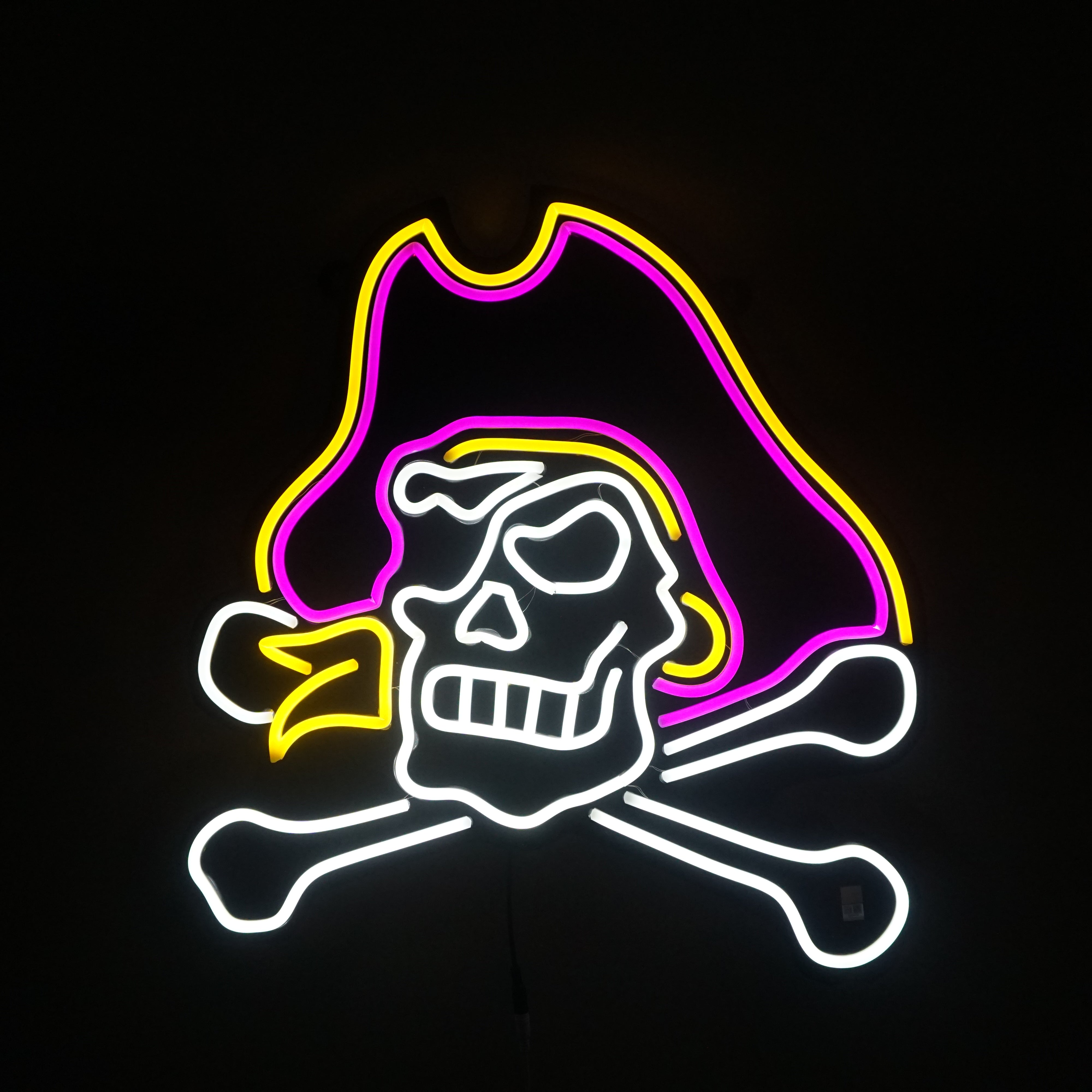 ECU Jolly Rodger LED Neon Sign Premium Large [24x23] - Officially Licensed - Sky Lotz Custom Signs