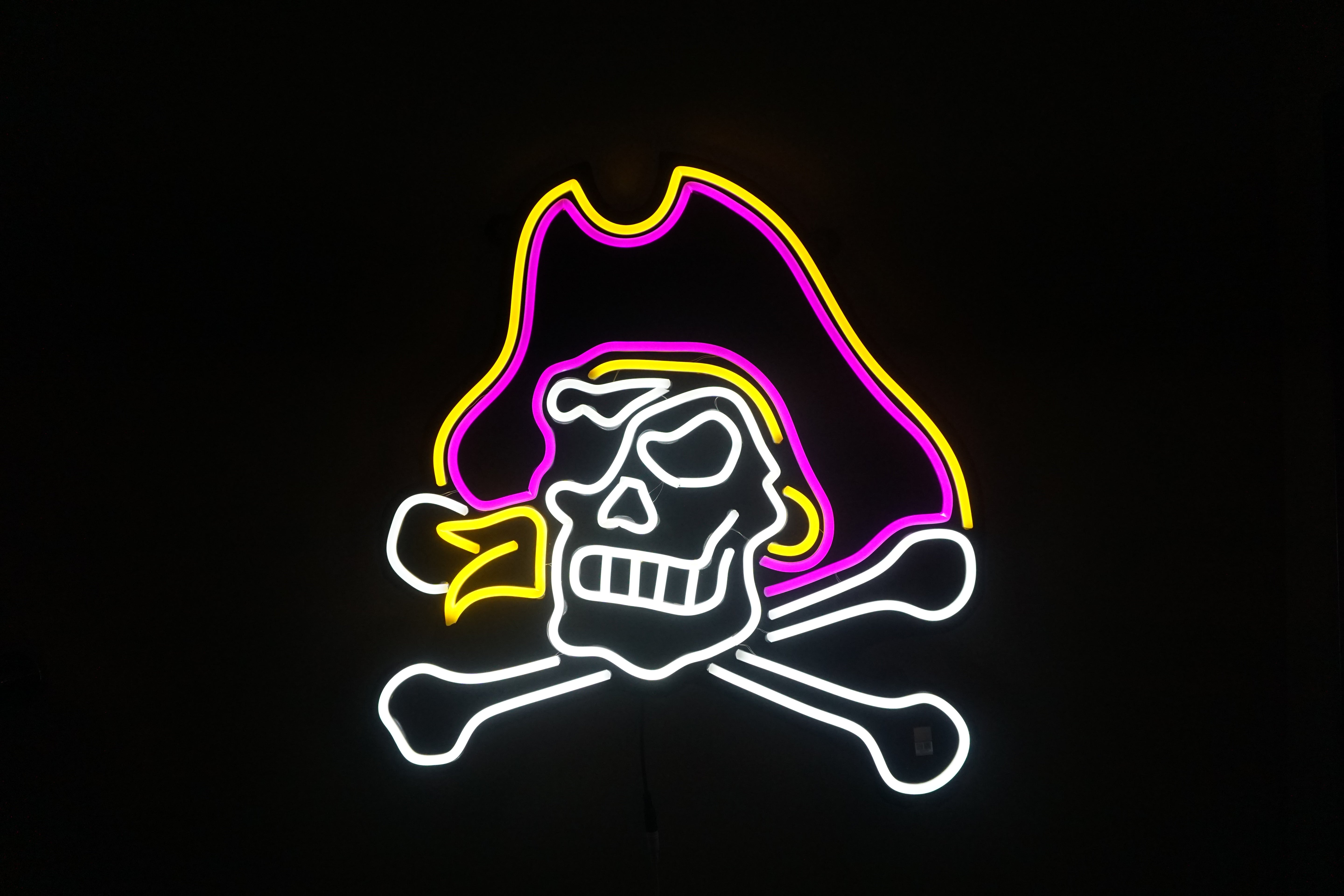 ECU Jolly Rodger LED Neon Sign Premium Large [24x23] - Officially Licensed - Sky Lotz Custom Signs