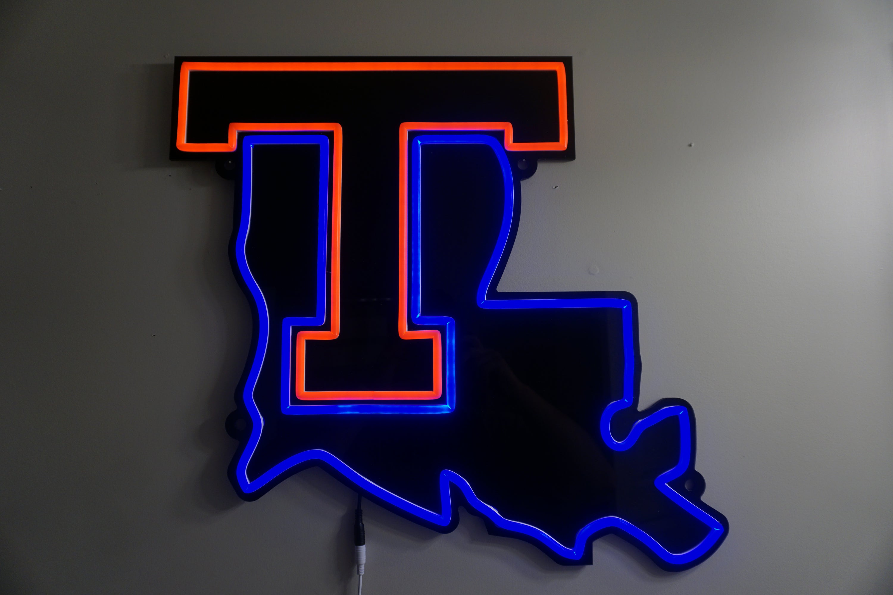 LA Tech LED Neon Sign Large [24x22] Officially Licensed - Sky Lotz Custom Signs