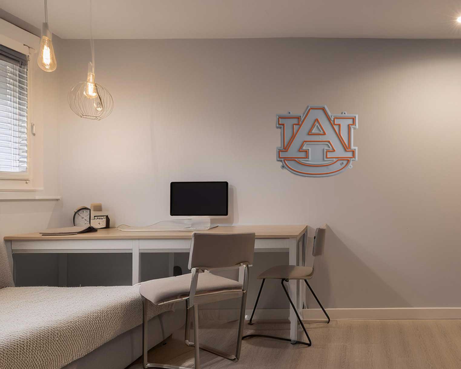 Auburn AU LED Neon Sign Large [21x24] - Officially Licensed - Sky Lotz Custom Signs