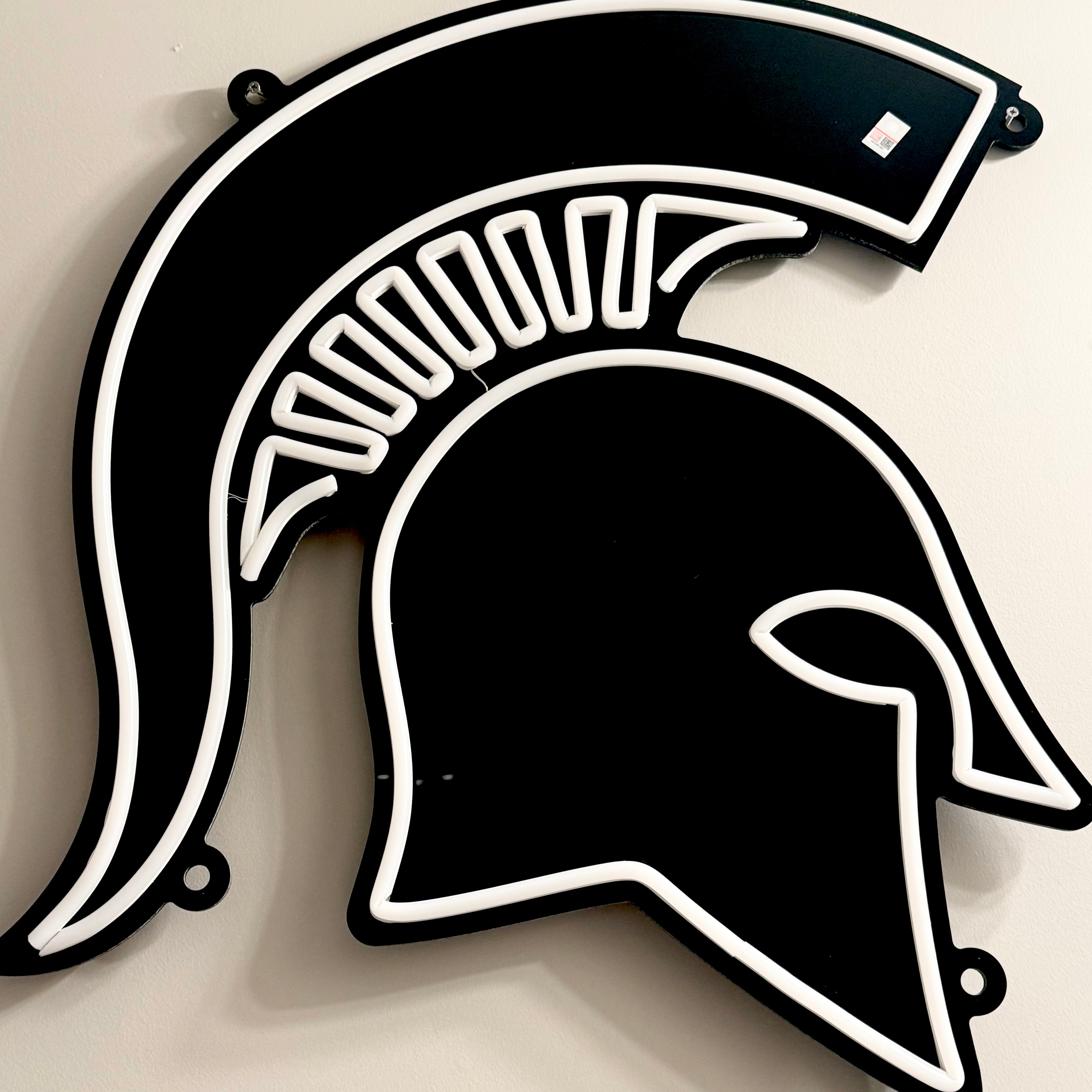 Michigan State Spartan Head LED Neon Sign Large [24x24] - Officially Licensed - Sky Lotz Custom Signs
