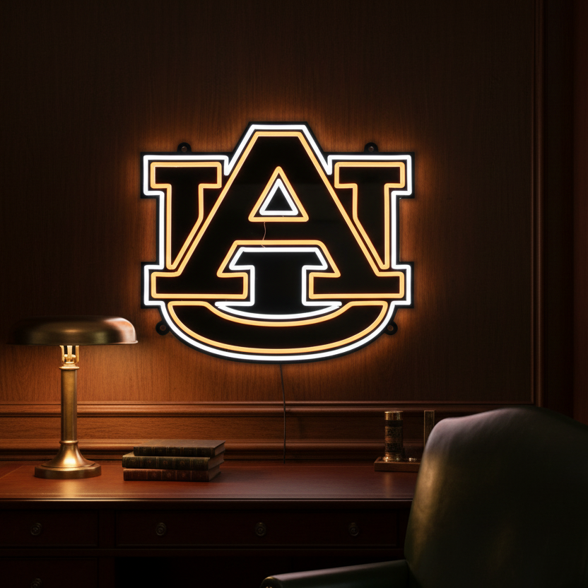 Auburn AU LED Neon Sign Large [21x24] - Officially Licensed