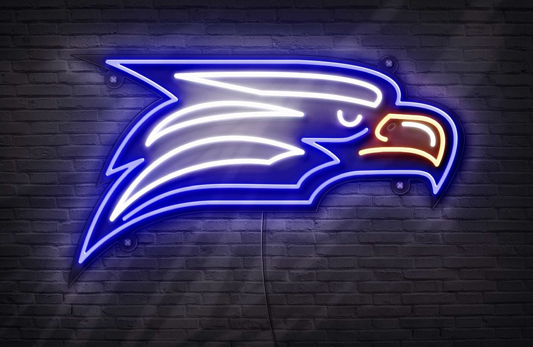 Georgia Southern Athletic Eagle Head LED Neon Sign Large [30x18] - Officially Licensed - Sky Lotz Custom Signs