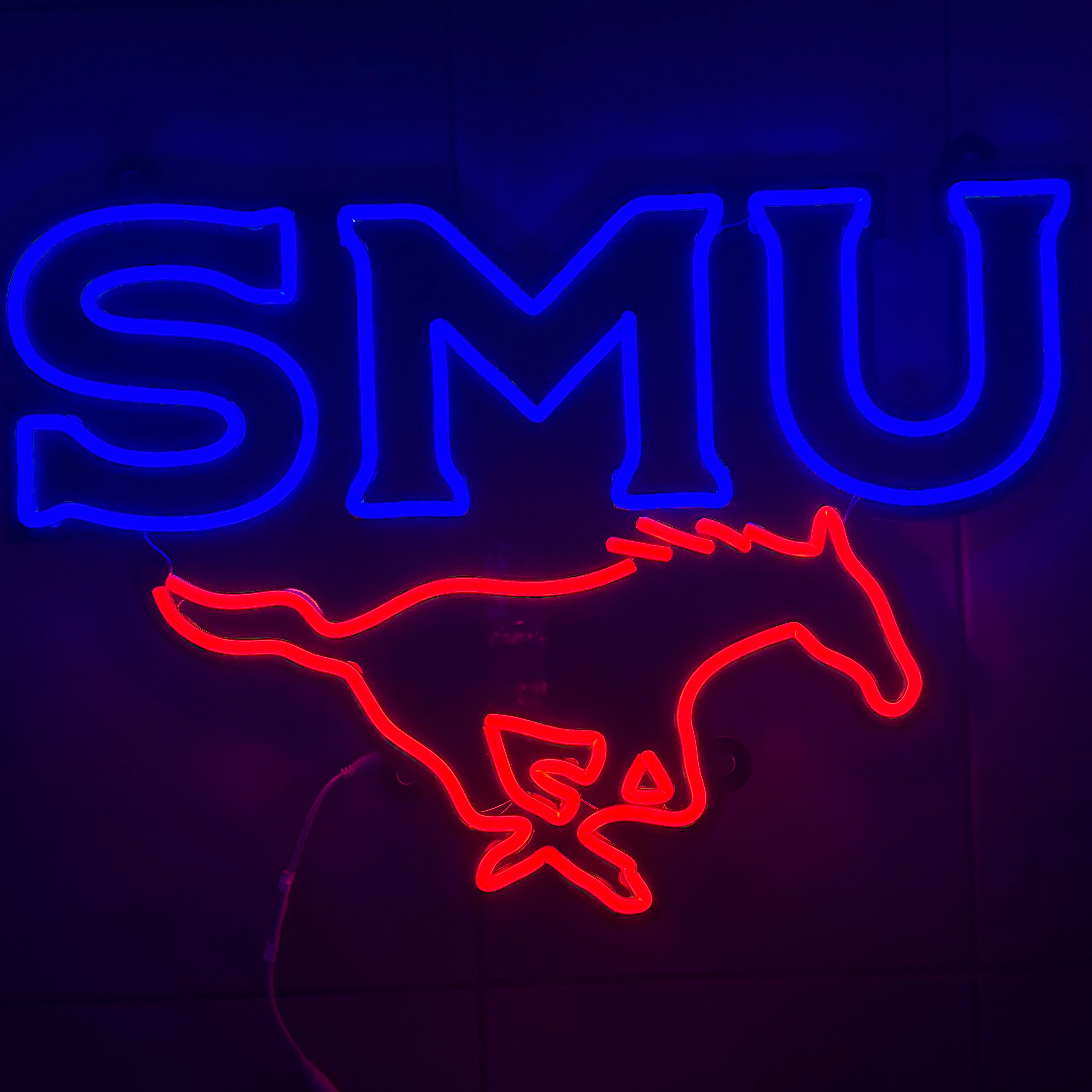 Southern Methodist (SMU) LED Neon Sign Large [27x19] - Officially Licensed - Sky Lotz Custom Signs