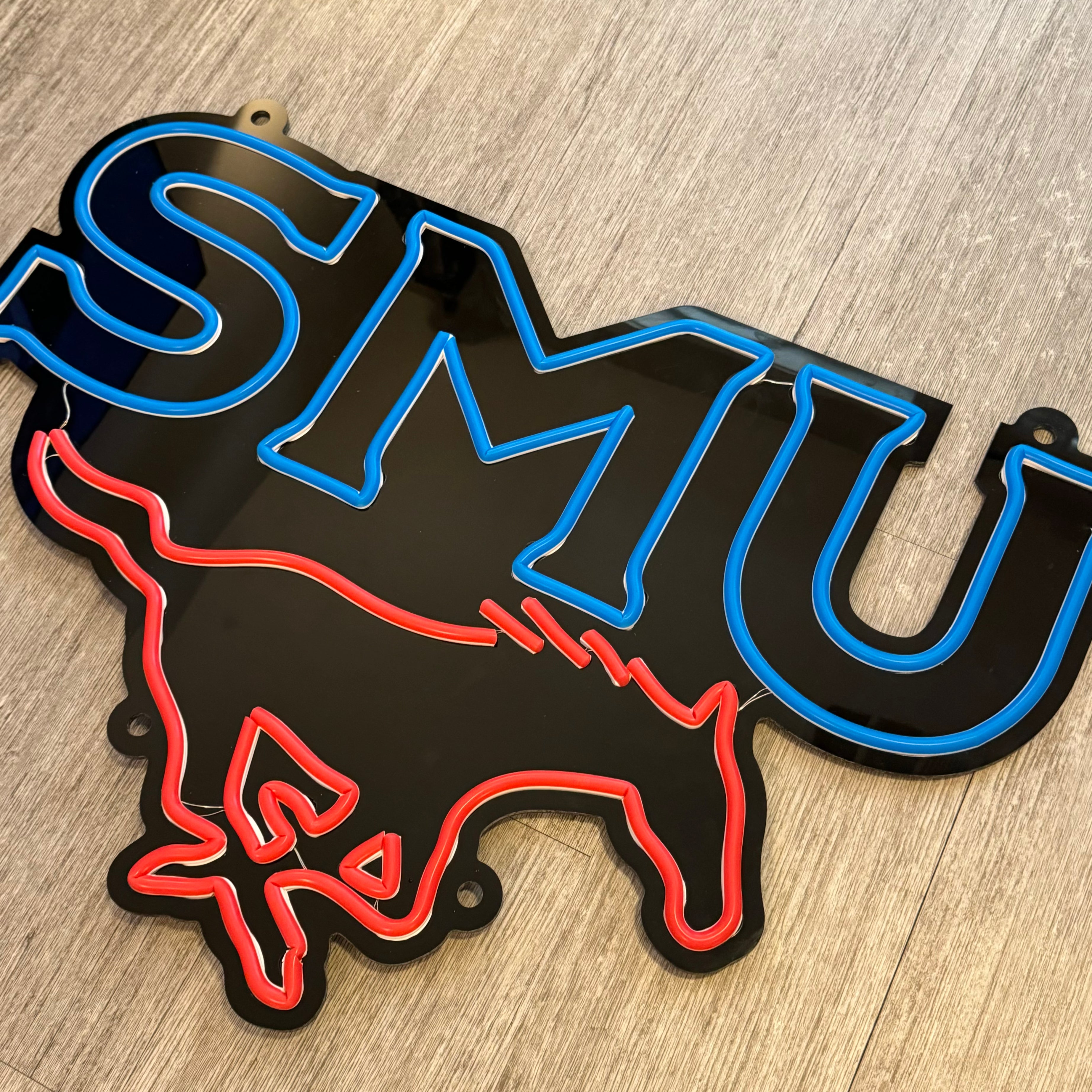 Southern Methodist (SMU) LED Neon Sign Large [27x19] - Officially Licensed - Sky Lotz Custom Signs