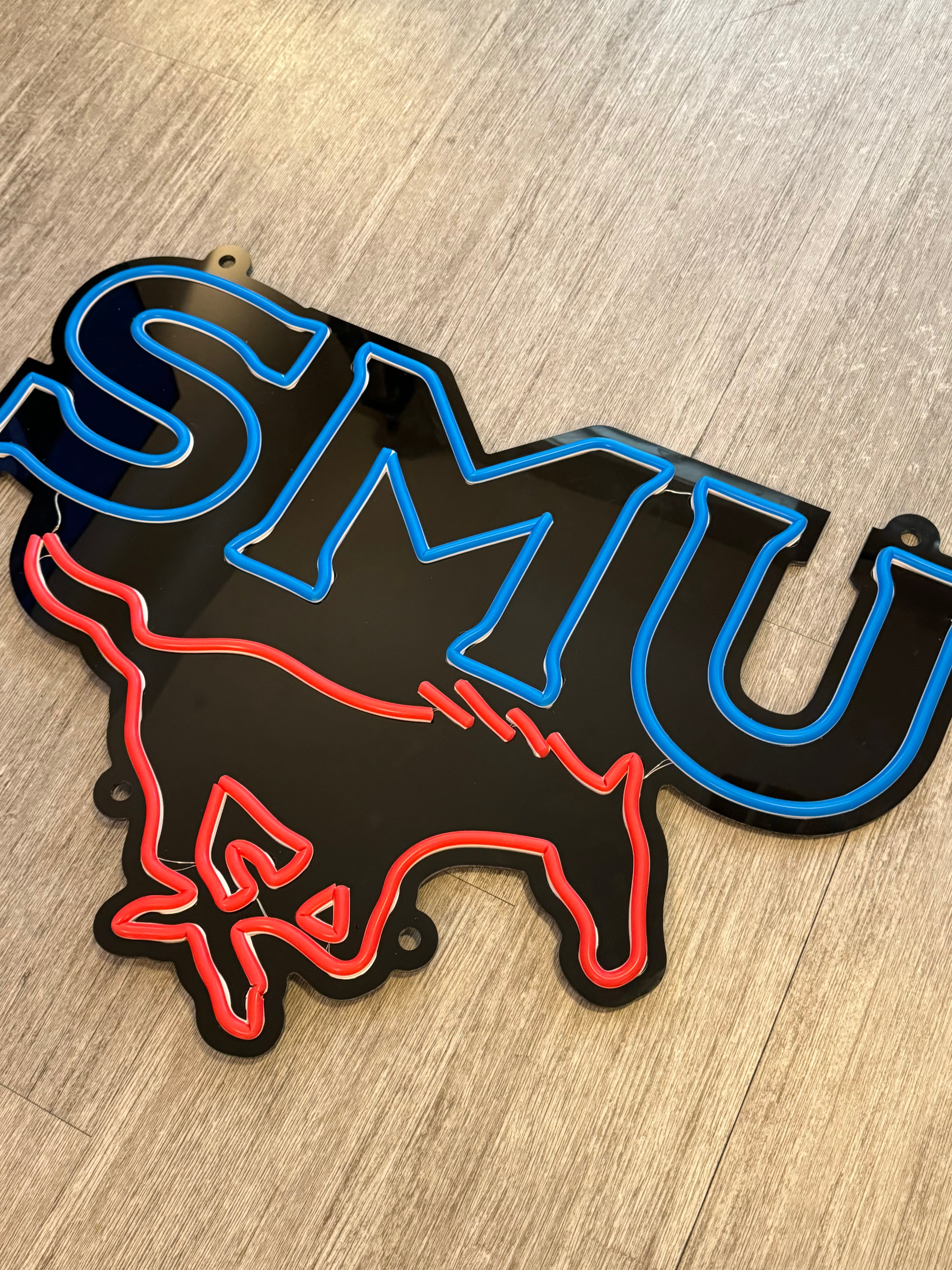 Southern Methodist (SMU) LED Neon Sign Large [27x19] - Officially Licensed - Sky Lotz Custom Signs