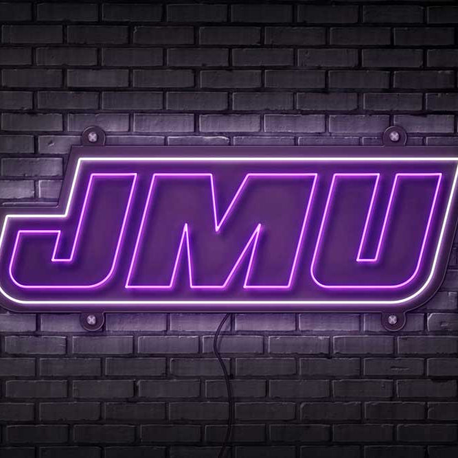 James Madison Official Logo LED Neon Sign Large [31x10] - Officially Licensed