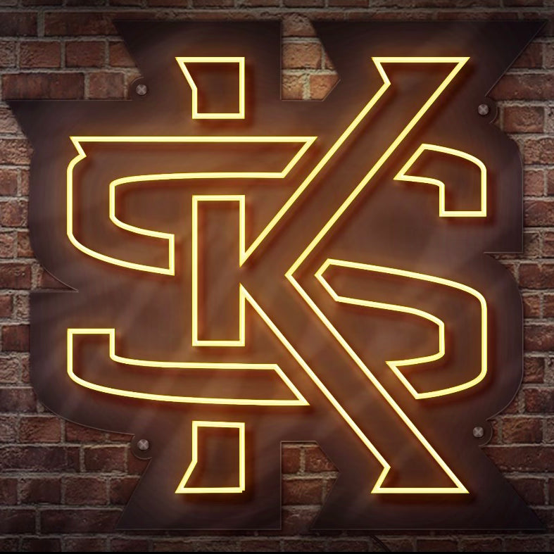 Kennesaw State KS Logo LED Neon Sign Large [24x24] - Officially Licensed