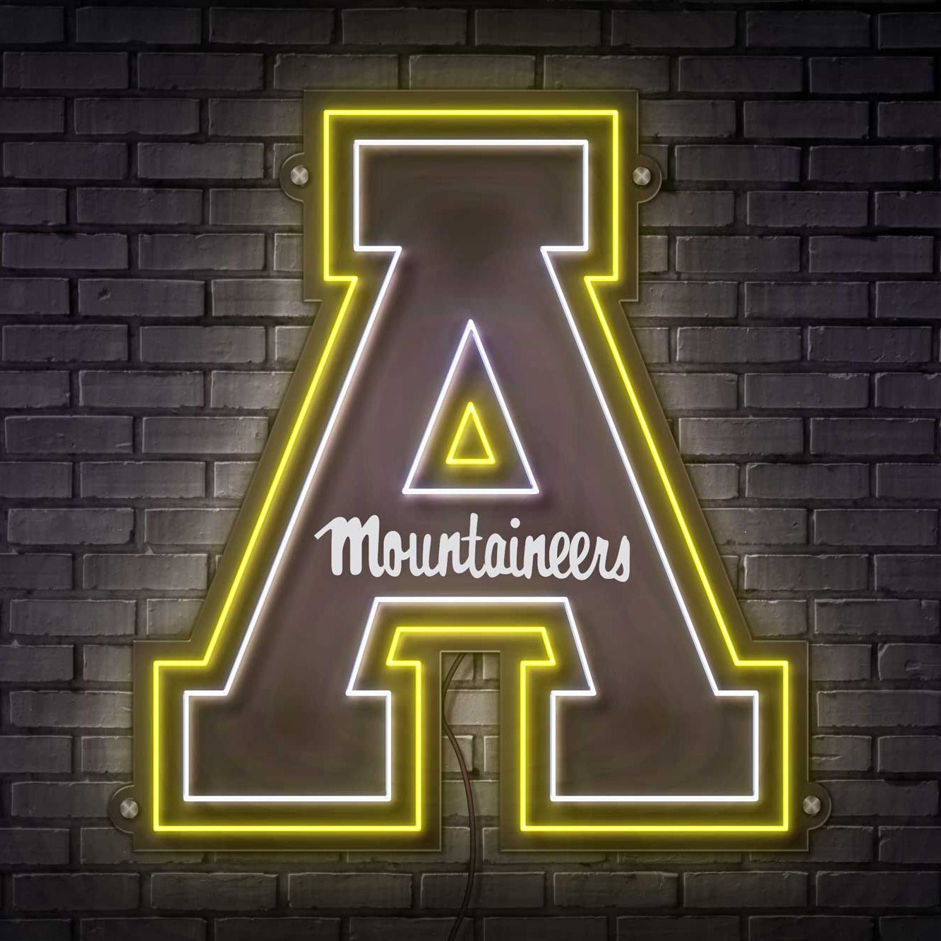 App State Block A LED Neon Sign Large [23x20] - Officially Licensed