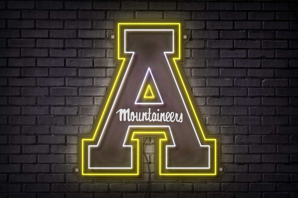 App State Block A LED Neon Sign Large [23x20] - Officially Licensed - Sky Lotz Custom Signs