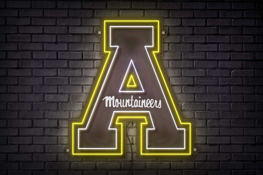 App State Block A LED Neon Sign Large [23x20] - Officially Licensed - Sky Lotz Custom Signs