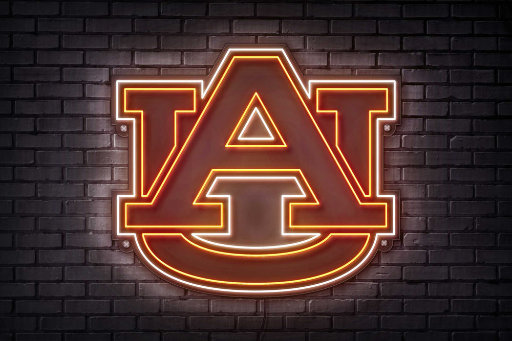 Auburn AU LED Neon Sign Large [21x24] - Officially Licensed - Sky Lotz Custom Signs