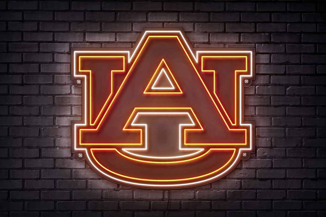Auburn AU LED Neon Sign Large [21x24] - Officially Licensed - Sky Lotz Custom Signs