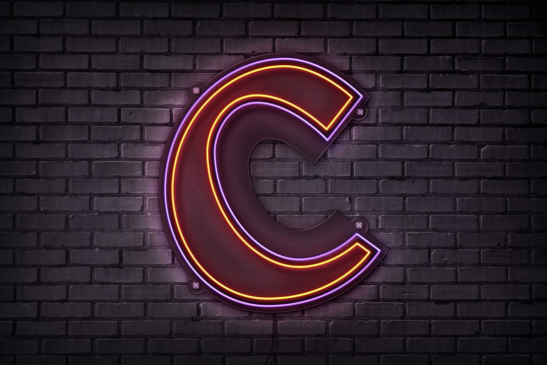 Clemson Baseball C LED Neon Sign Large [23 x 20] - Officially Licensed - Sky Lotz Custom Signs
