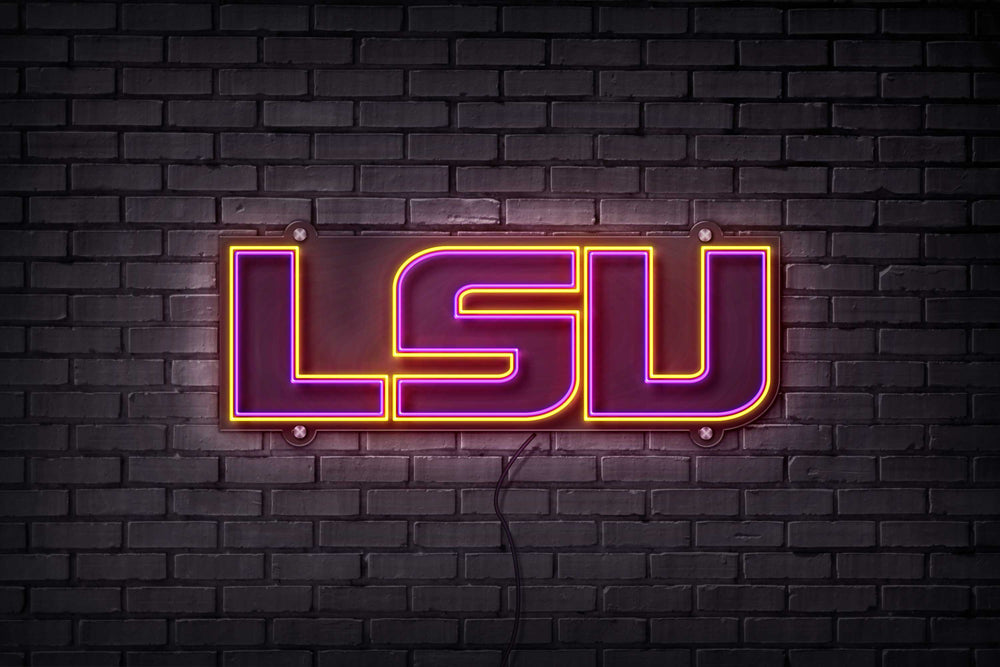 LSU LED Neon Sign Large [32x11] - Officially Licensed - Sky Lotz Custom Signs