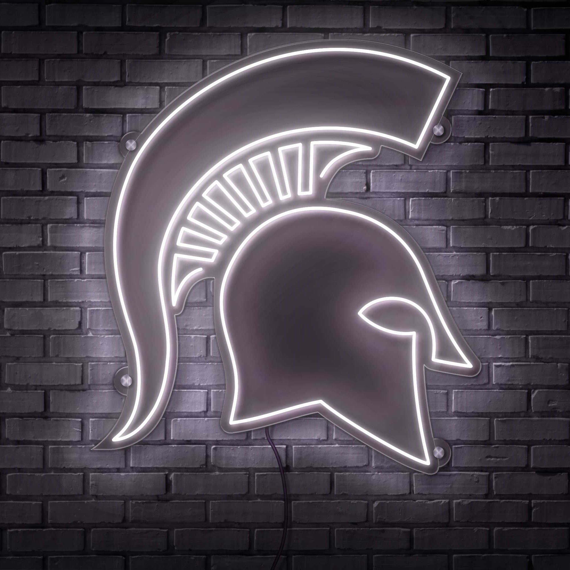 Michigan State LED Neon Sign Large [24x24] - Officially Licensed