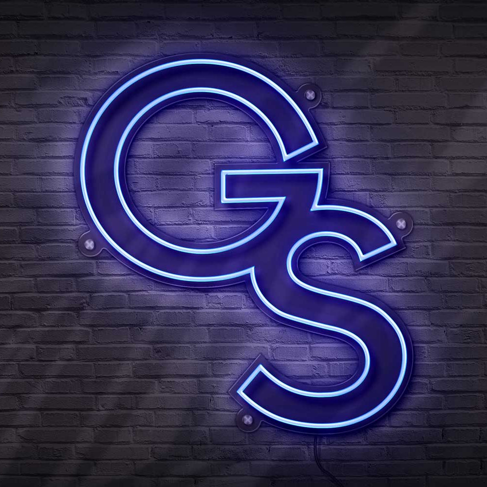 Georgia Southern Modern GS LED Neon Sign [21x23] - Officially Licensed