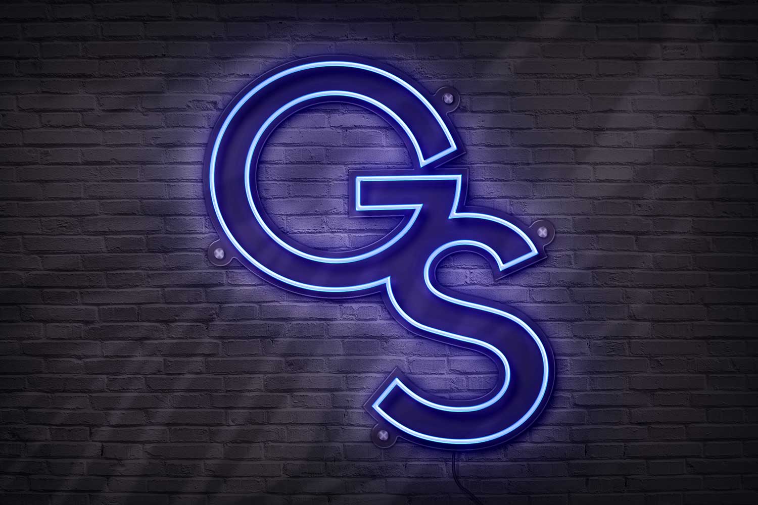 Georgia Southern Modern GS LED Neon Sign [21x23] - Officially Licensed