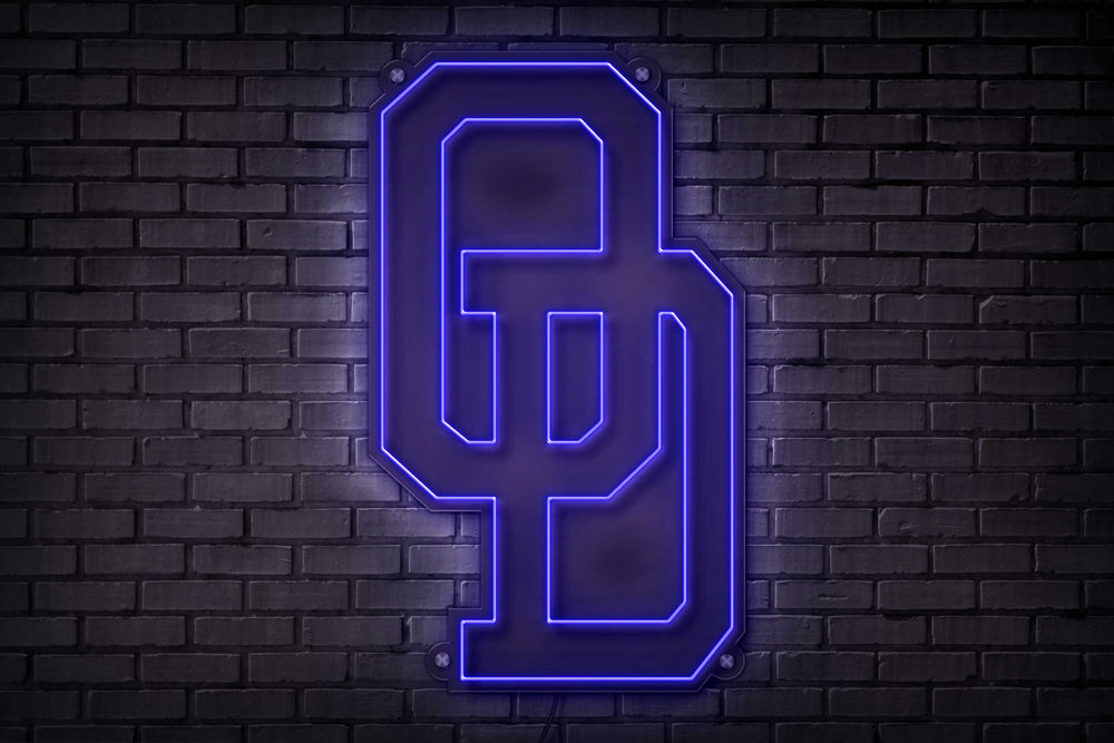 Old Dominion Interlock OD LED Neon Sign Large [24x18] - Officially Licensed - Sky Lotz Custom Signs