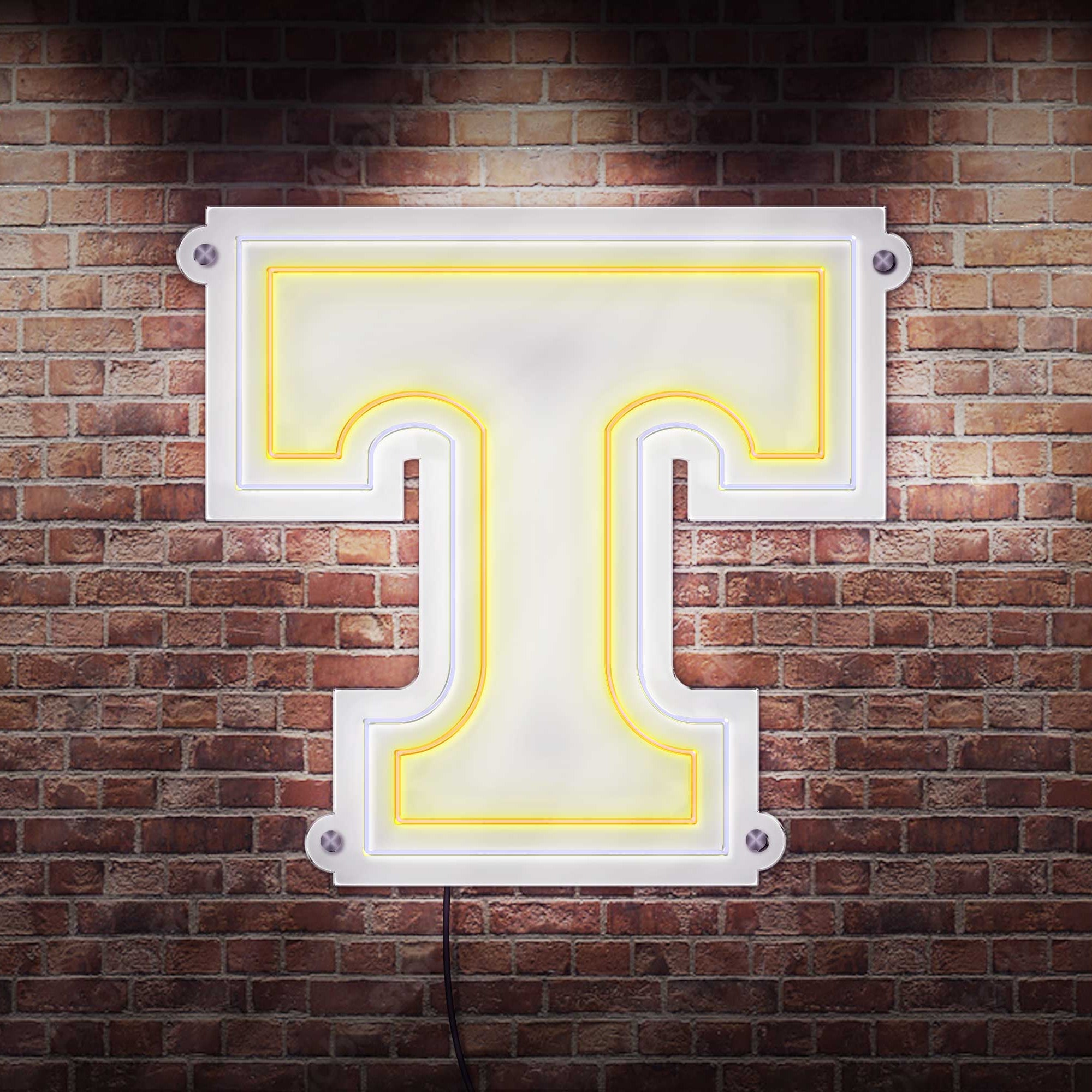 Tennessee Power T LED Neon Sign Large [24x24] - Officially Licensed - Sky Lotz Custom Signs