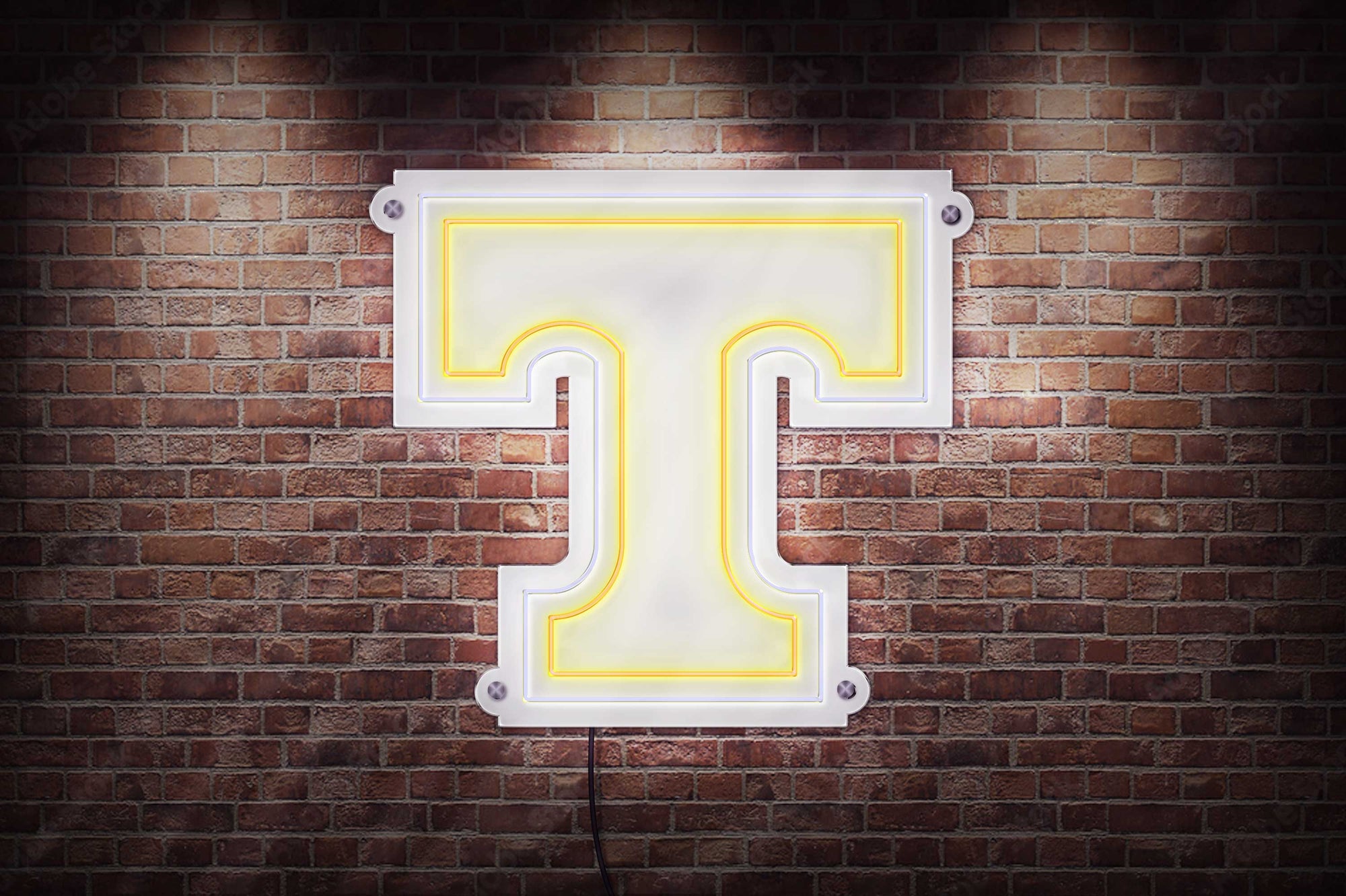 Tennessee Power T LED Neon Sign Large [24x24] - Officially Licensed - Sky Lotz Custom Signs