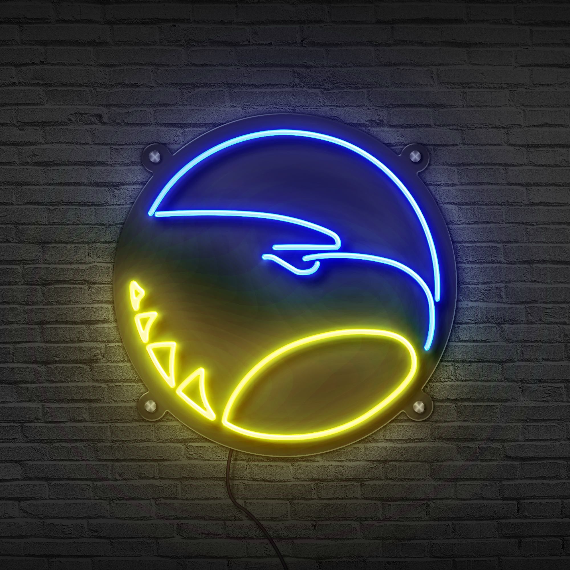 Georgia Southern Academic Eagle Head LED Neon Sign Large [24x24] - Officially Licensed