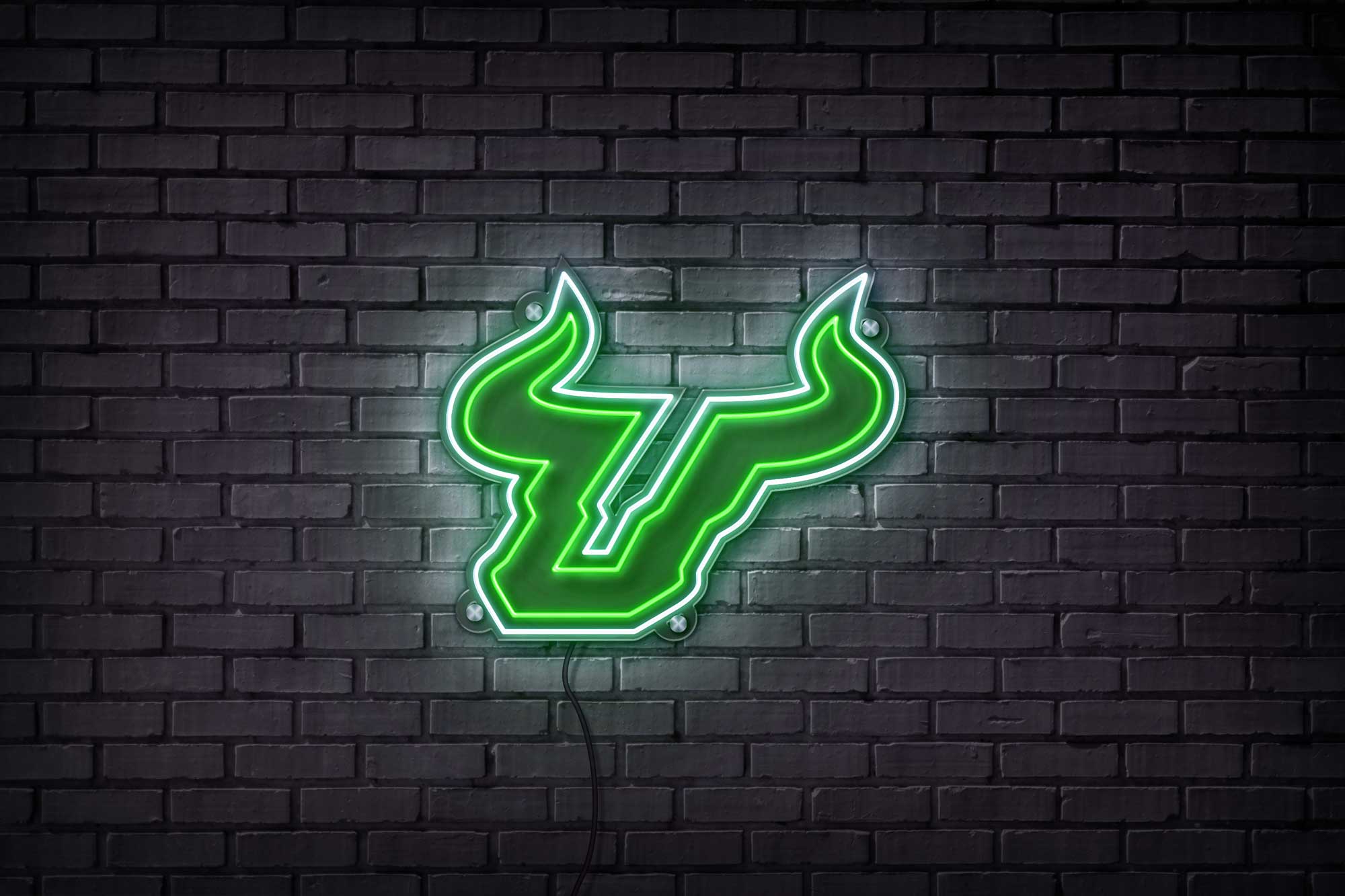 South Florida Bull LED Neon Sign Large [25x21] - Officially Licensed