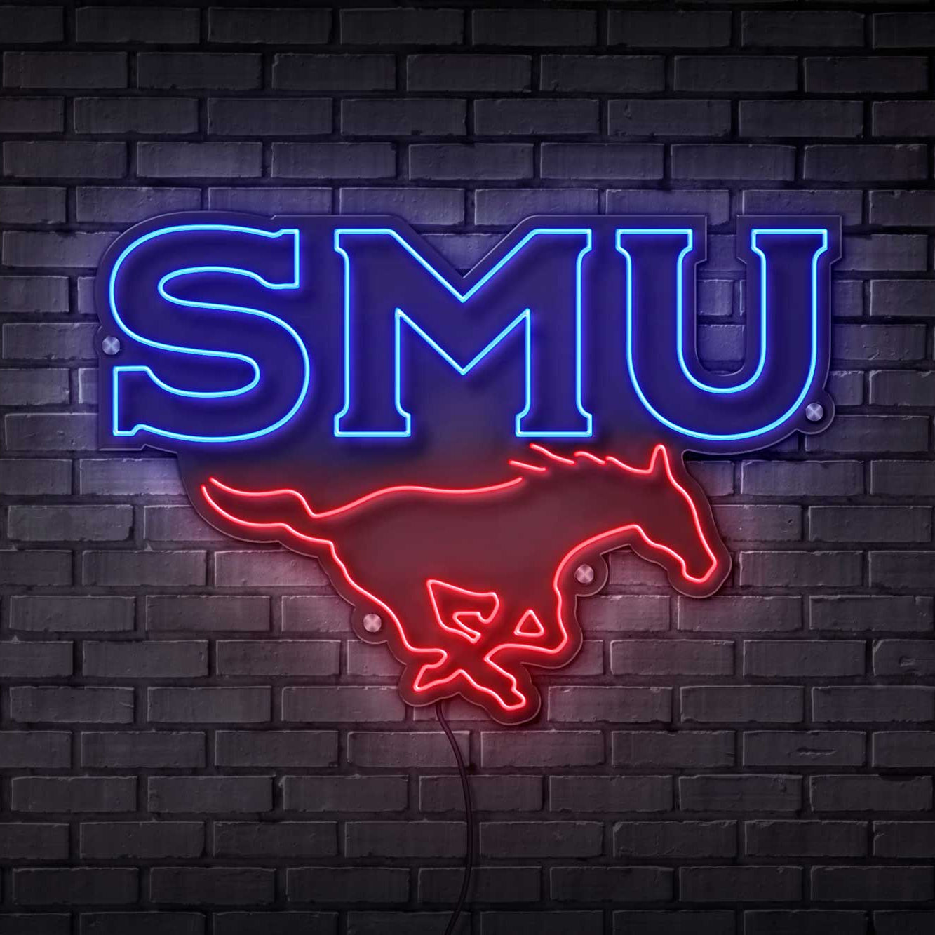 Southern Methodist (SMU) LED Neon Sign Large [27x19] - Officially Licensed